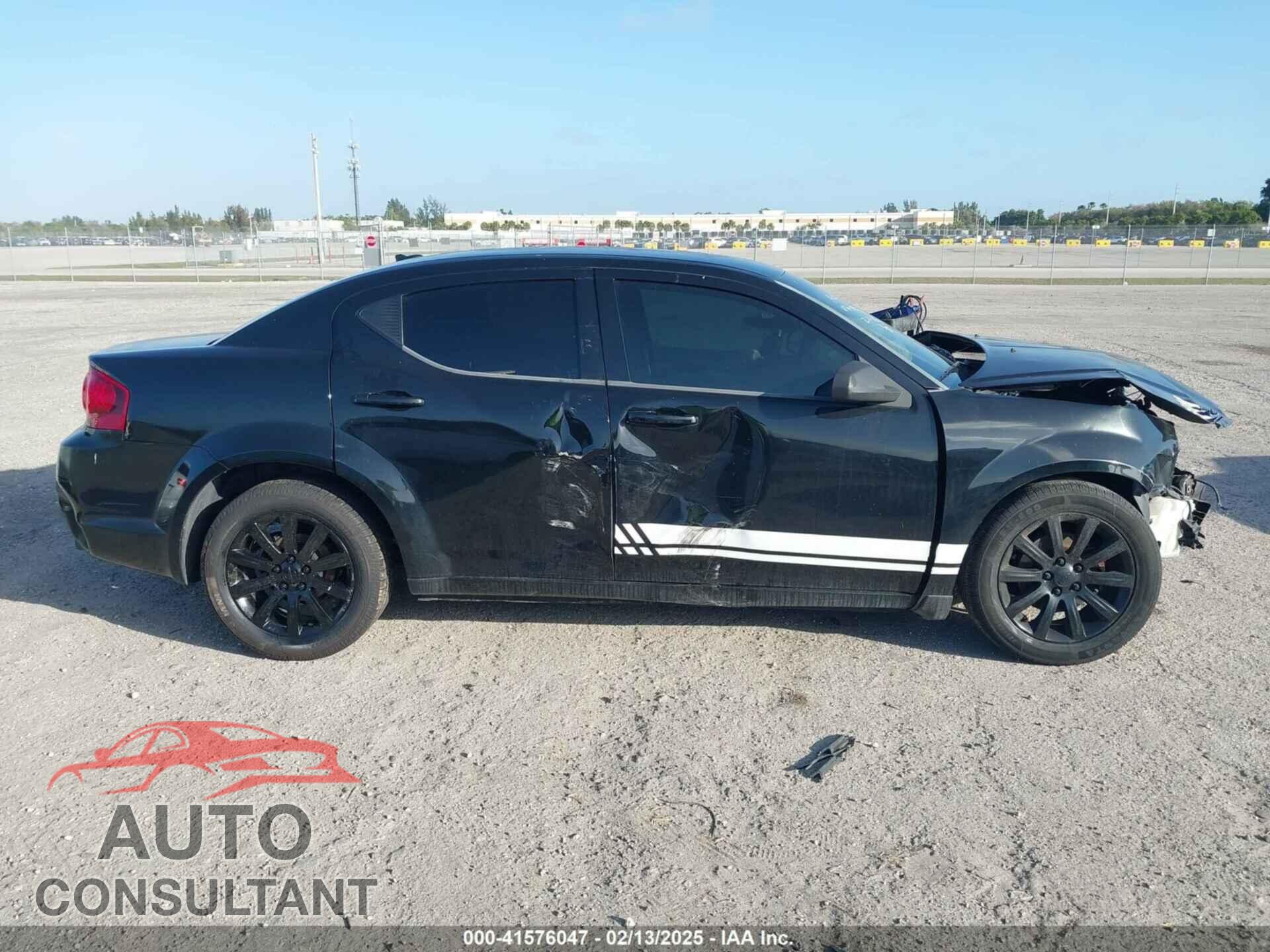 DODGE AVENGER 2012 - 1C3CDZAB8CN270496