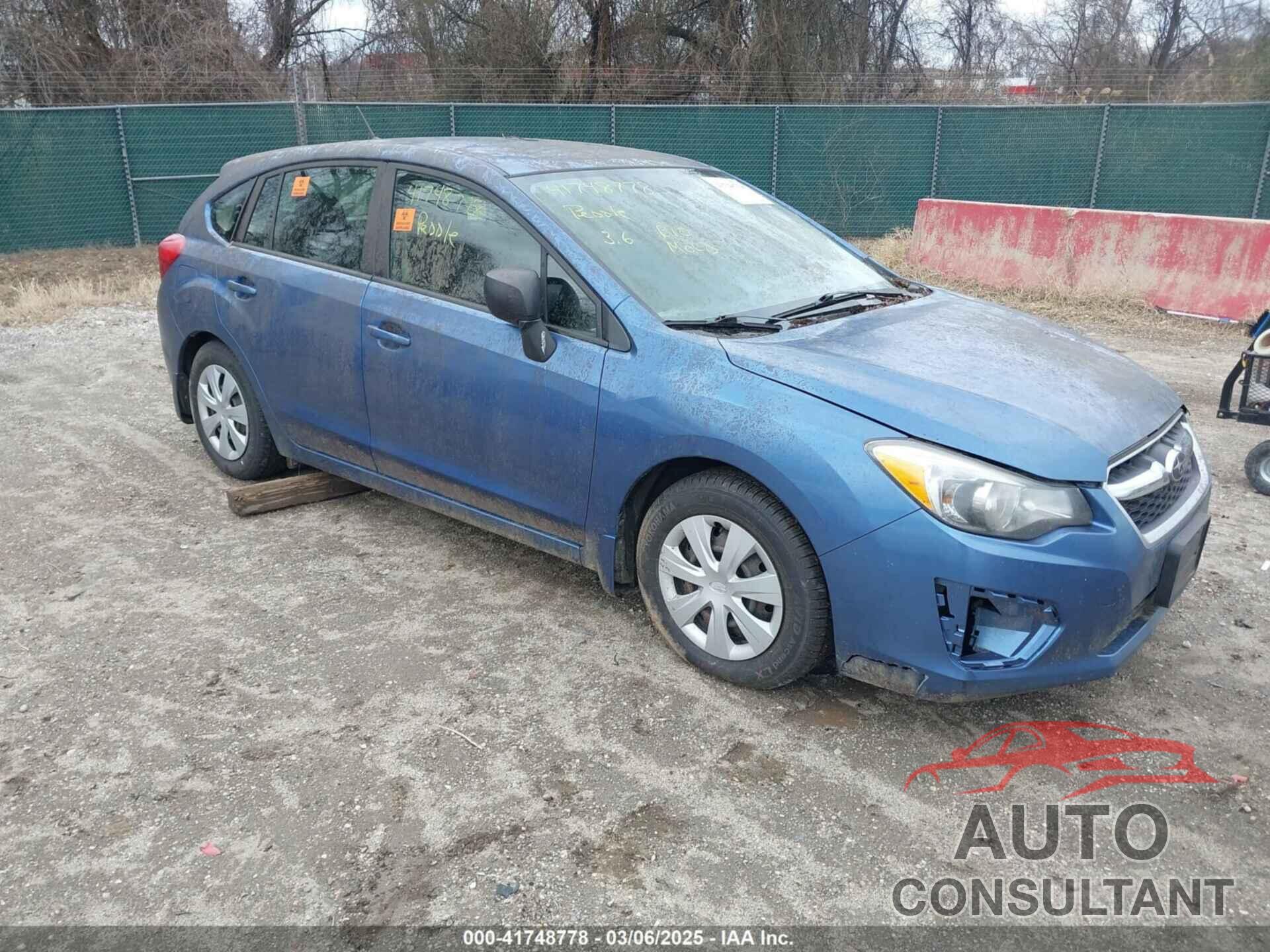 SUBARU IMPREZA 2014 - JF1GPAA61E9244395