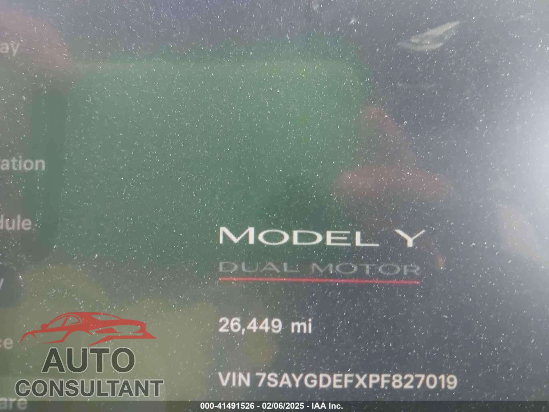 TESLA MODEL Y 2023 - 7SAYGDEFXPF827019