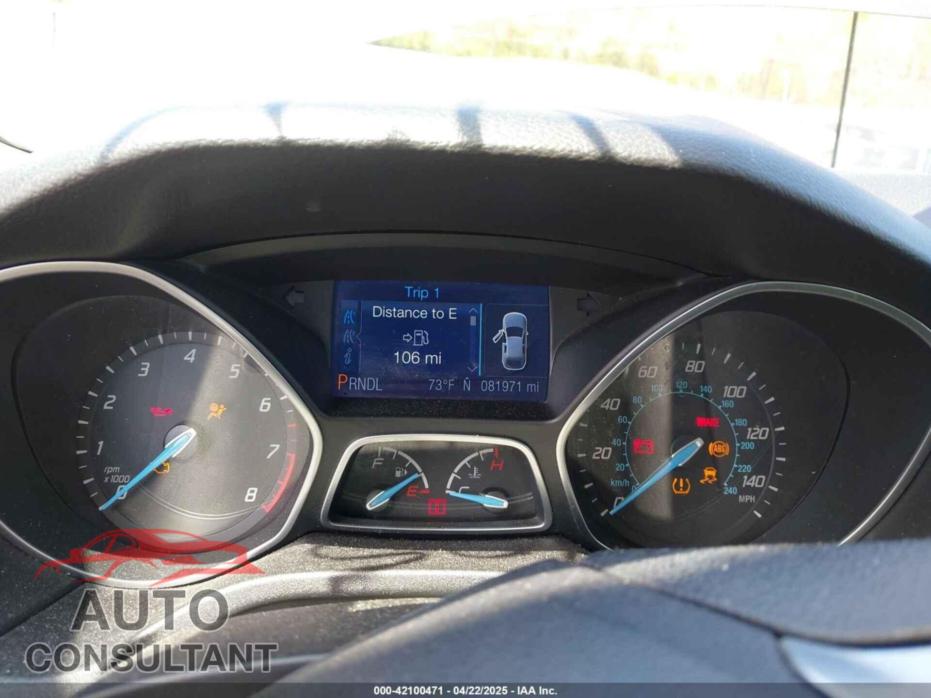 FORD FOCUS 2014 - 1FADP3F22EL115976