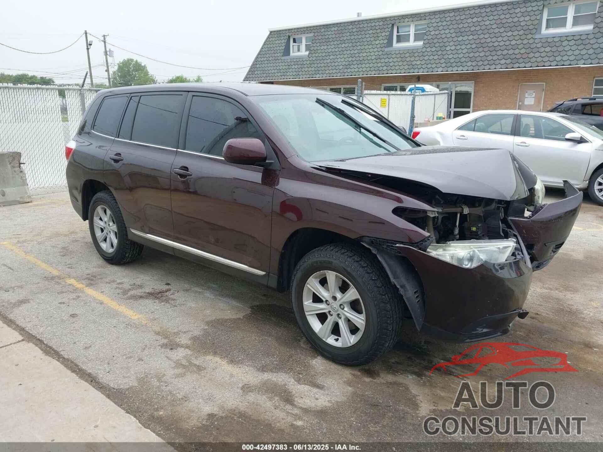TOYOTA HIGHLANDER 2013 - 5TDBK3EH9DS218413