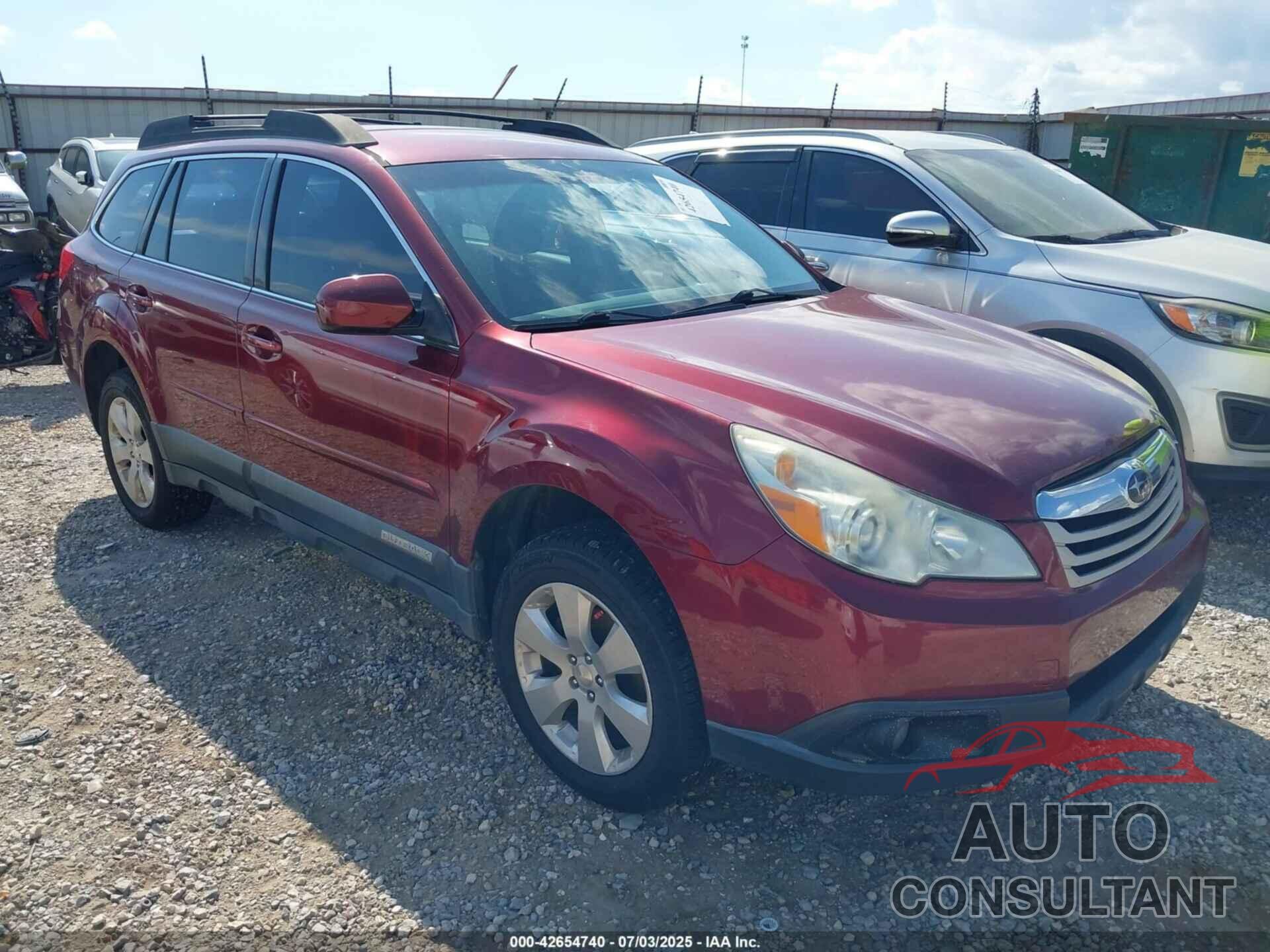 SUBARU OUTBACK 2012 - 4S4BRBAC8C1207409