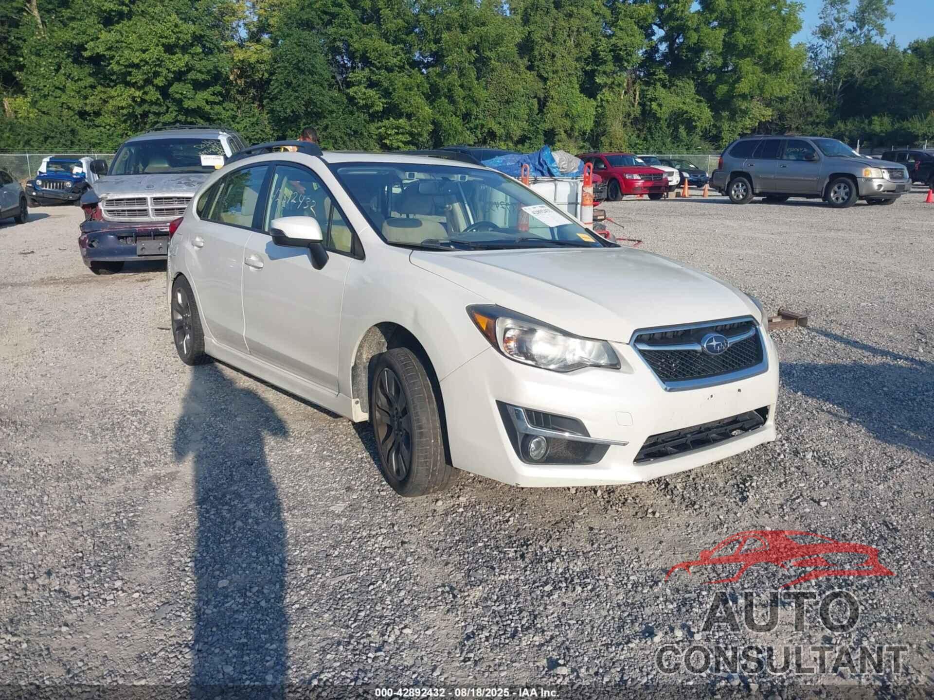 SUBARU IMPREZA 2015 - JF1GPAY63F8234982