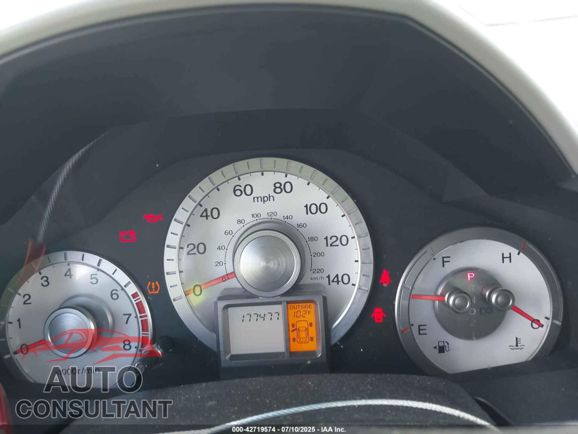 HONDA PILOT 2011 - 5FNYF3H69BB026807
