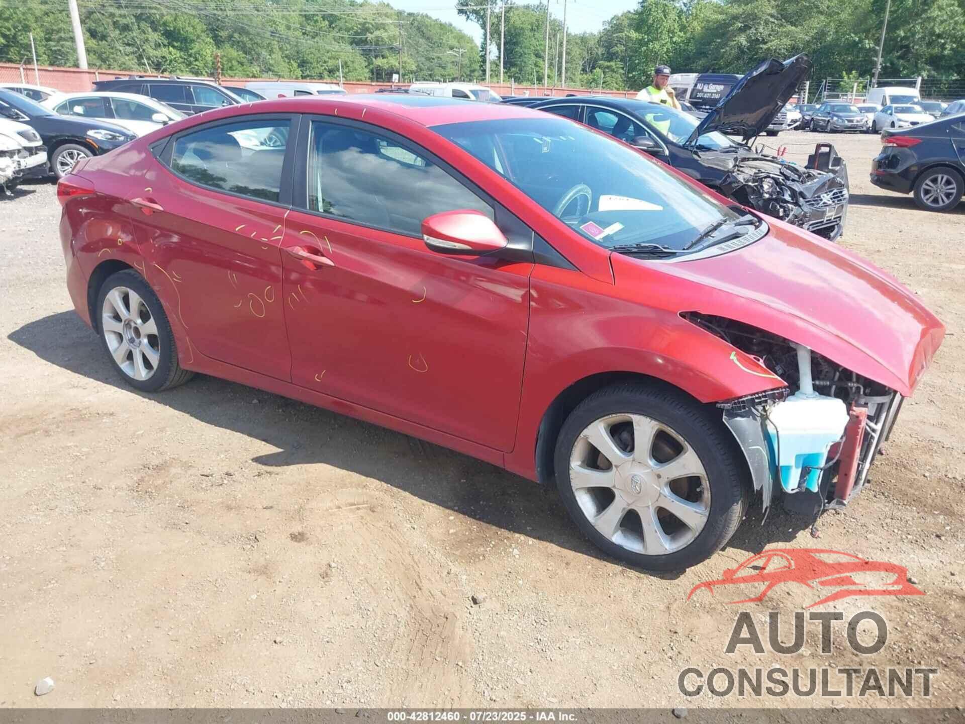 HYUNDAI ELANTRA 2012 - KMHDH4AEXCU247479