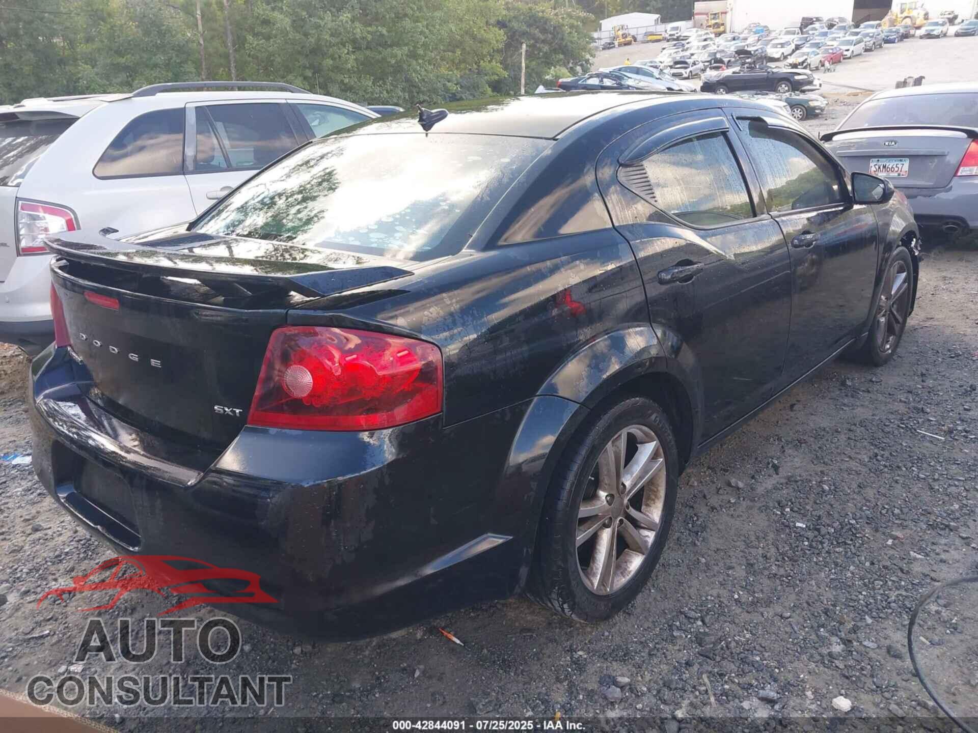 DODGE AVENGER 2012 - 1C3CDZCB7CN312976