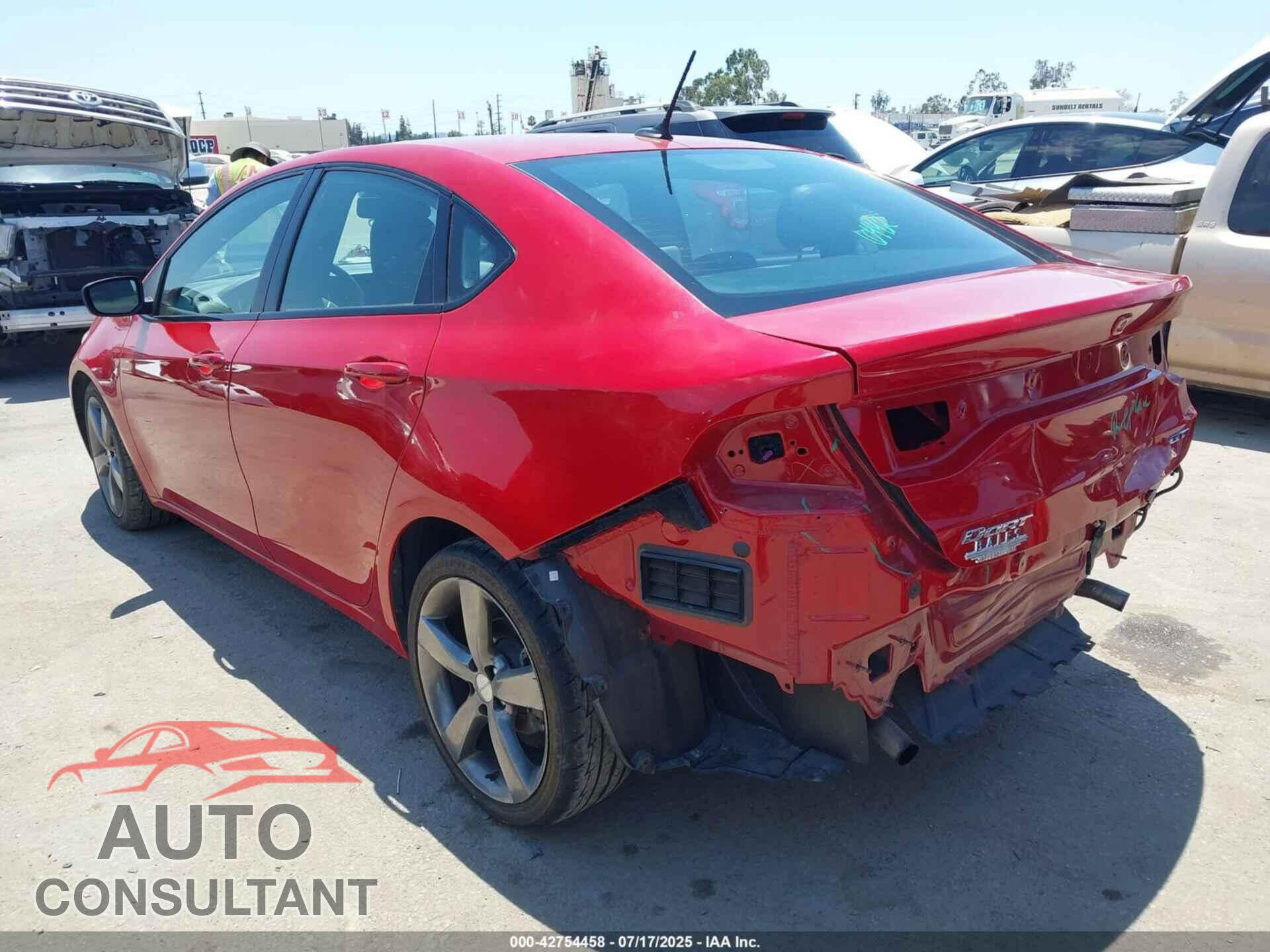 DODGE DART 2015 - 1C3CDFEB1FD102072