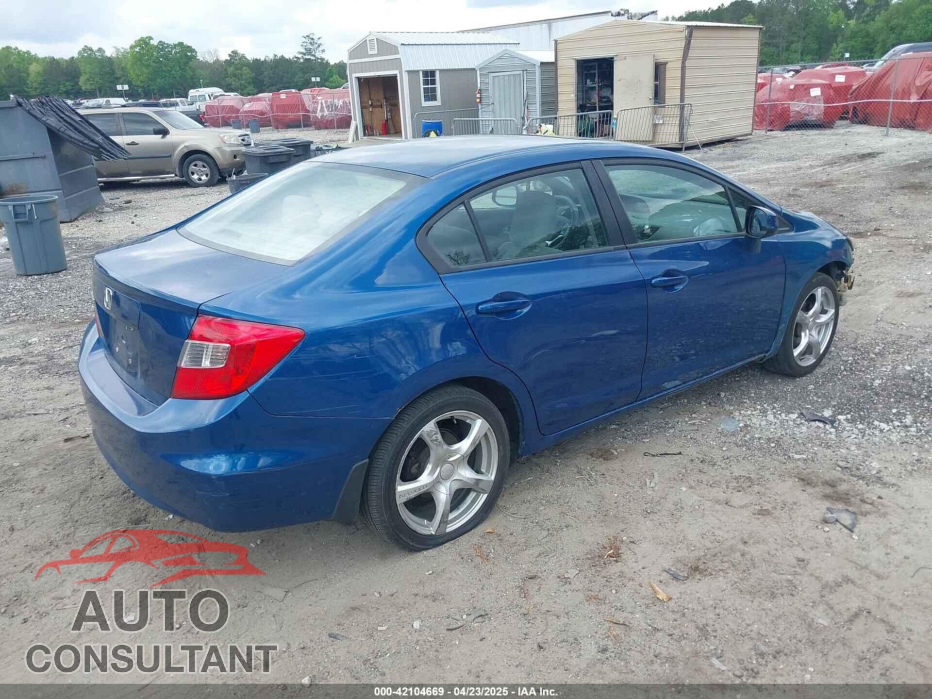 HONDA CIVIC 2012 - 19XFB2F82CE040556