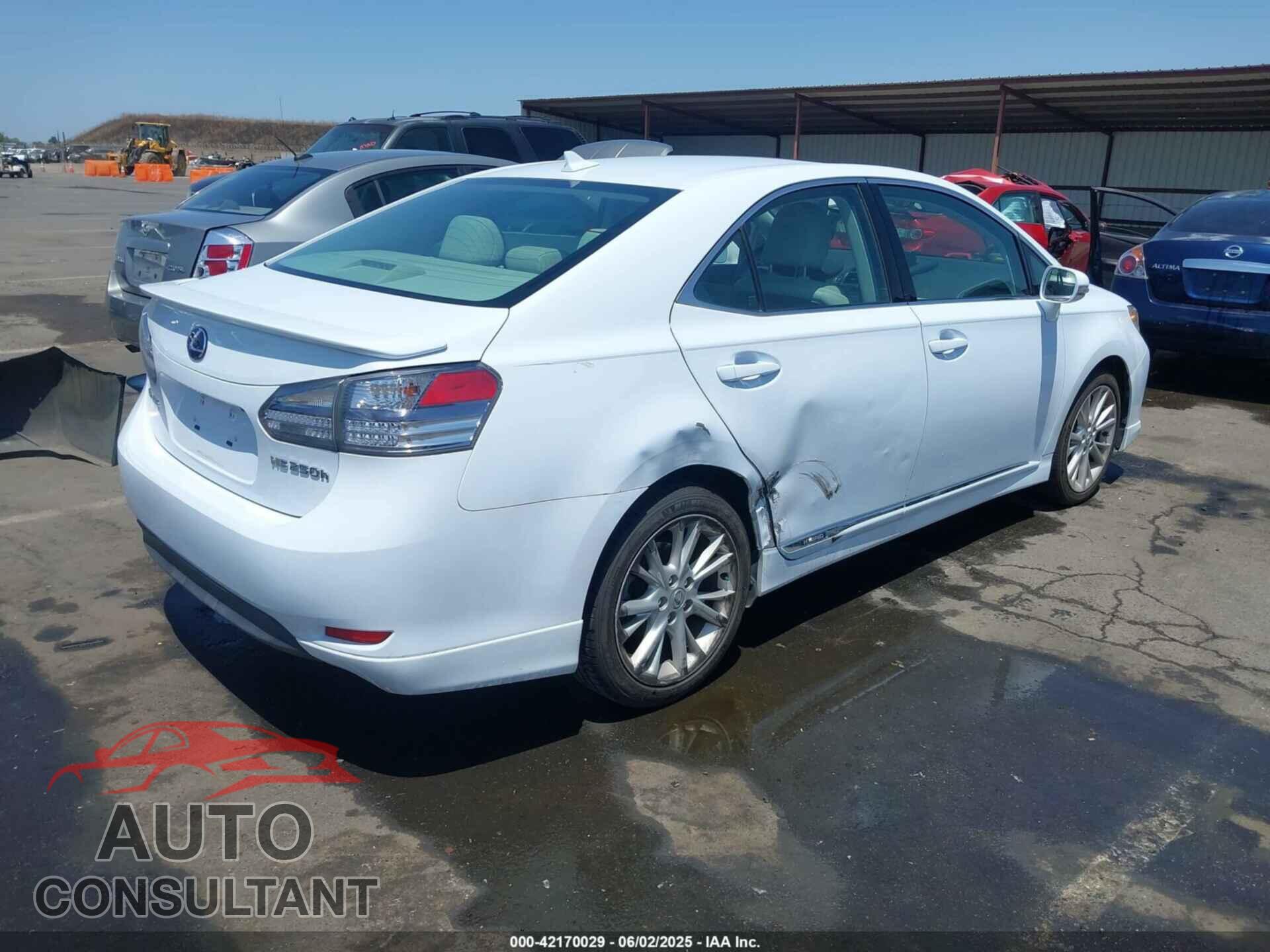 LEXUS HS 250H 2010 - JTHBB1BA8A2016935