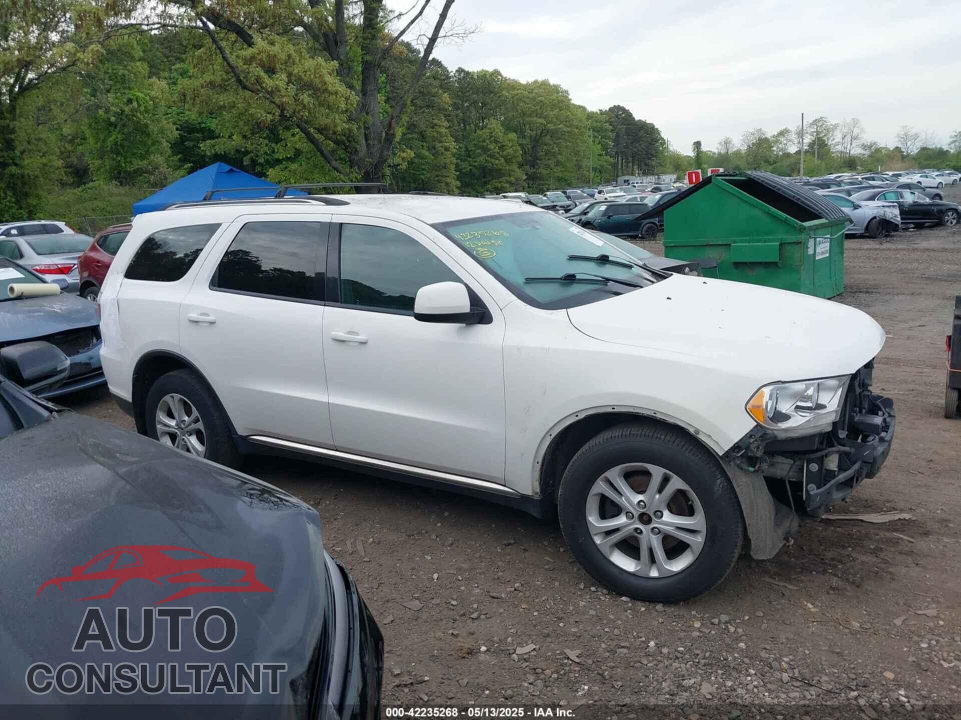 DODGE DURANGO 2012 - 1C4RDJAGXCC266870