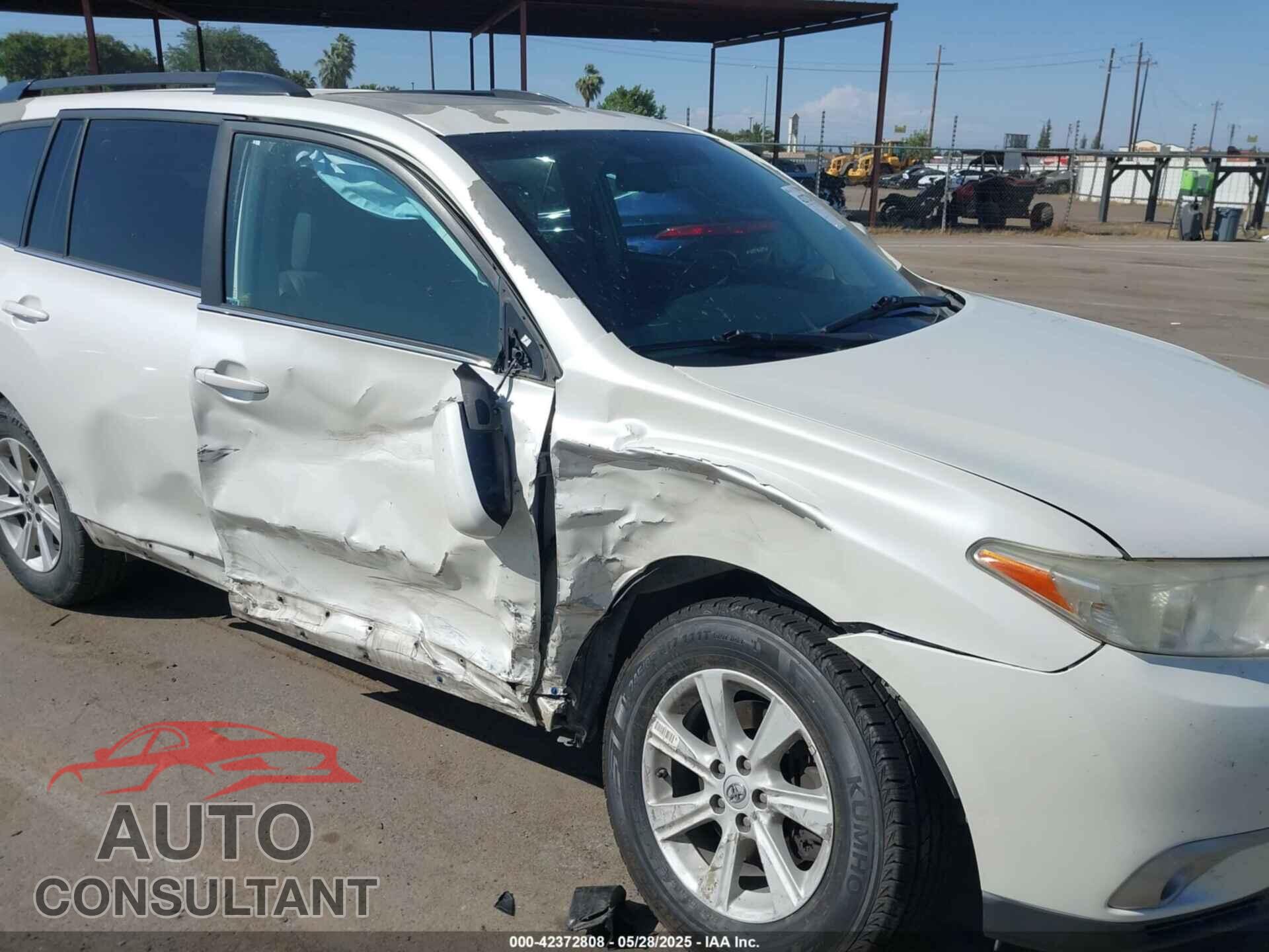 TOYOTA HIGHLANDER 2013 - 5TDZK3EH7DS127798