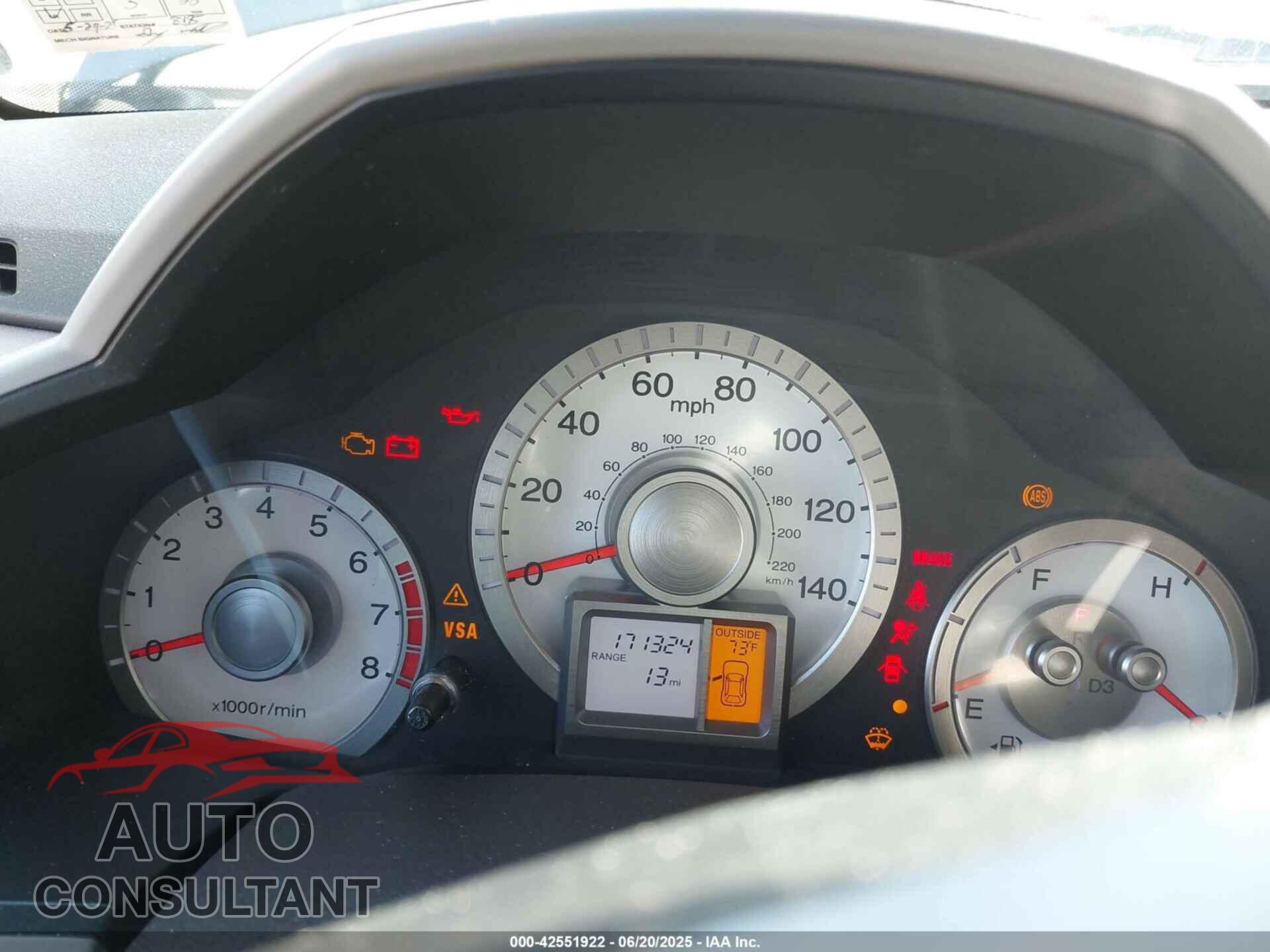 HONDA PILOT 2011 - 5FNYF4H56BB069918