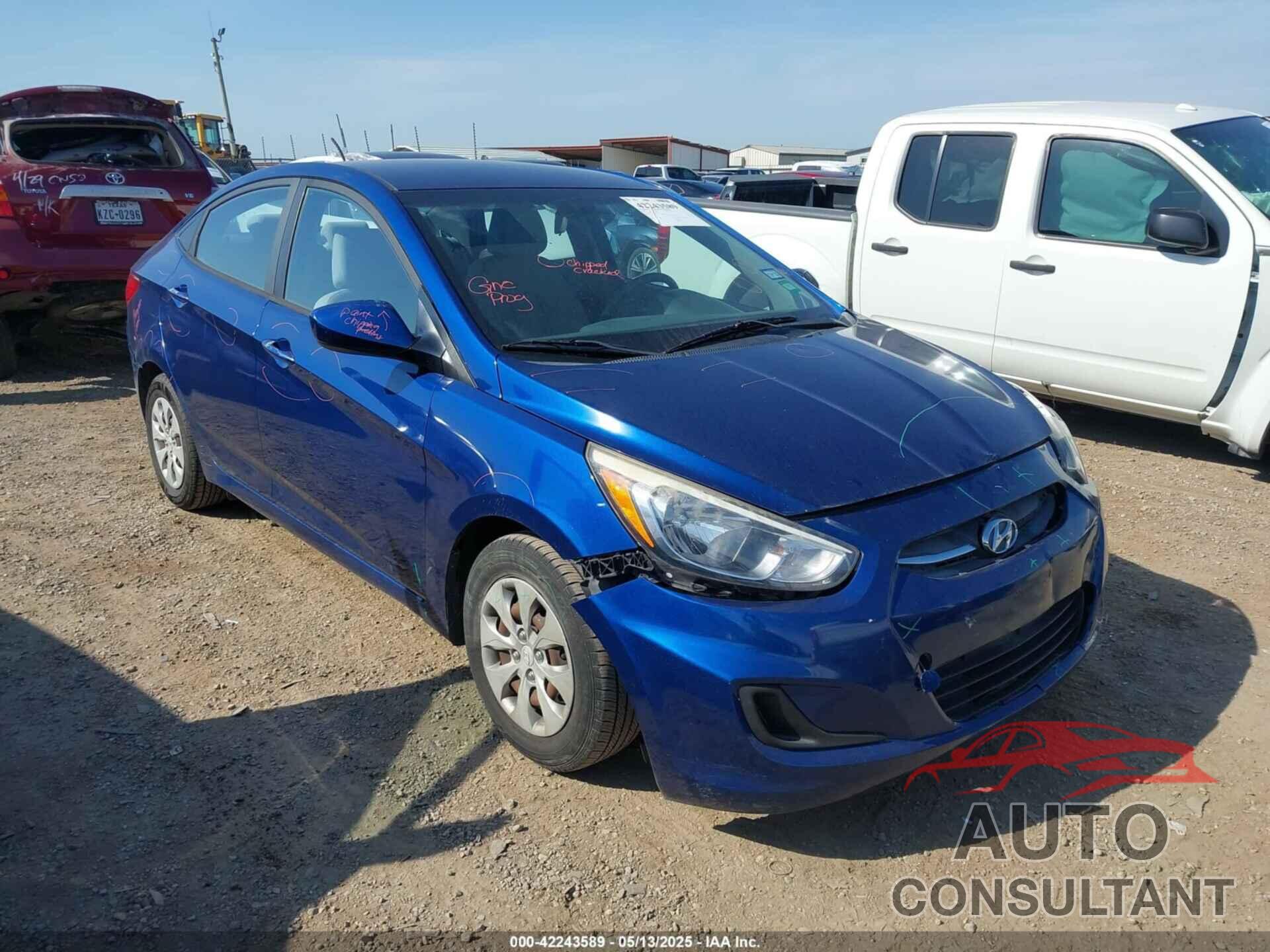 HYUNDAI ACCENT 2016 - KMHCT4AE8GU073945