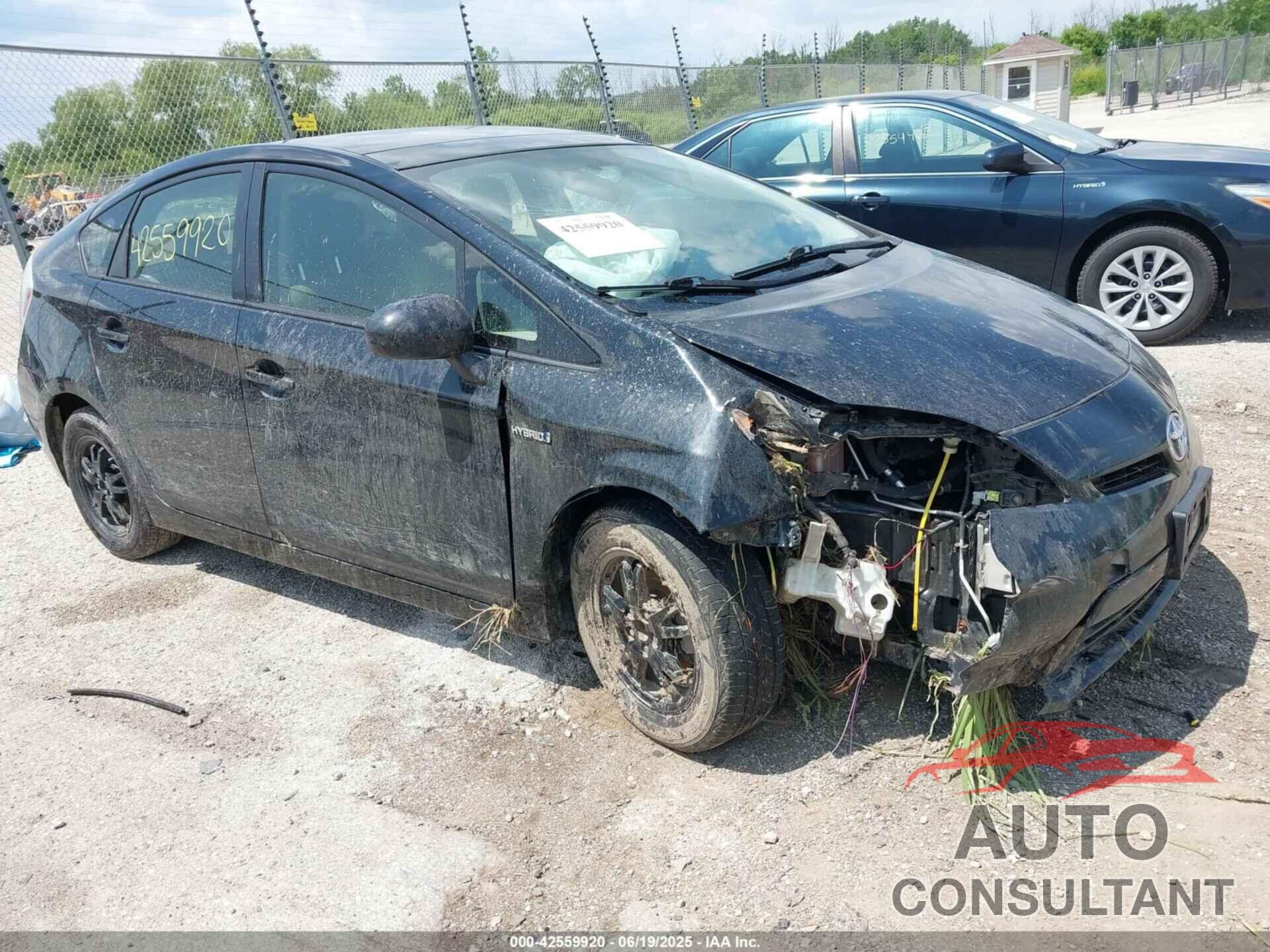 TOYOTA PRIUS 2012 - JTDKN3DU5C5460951