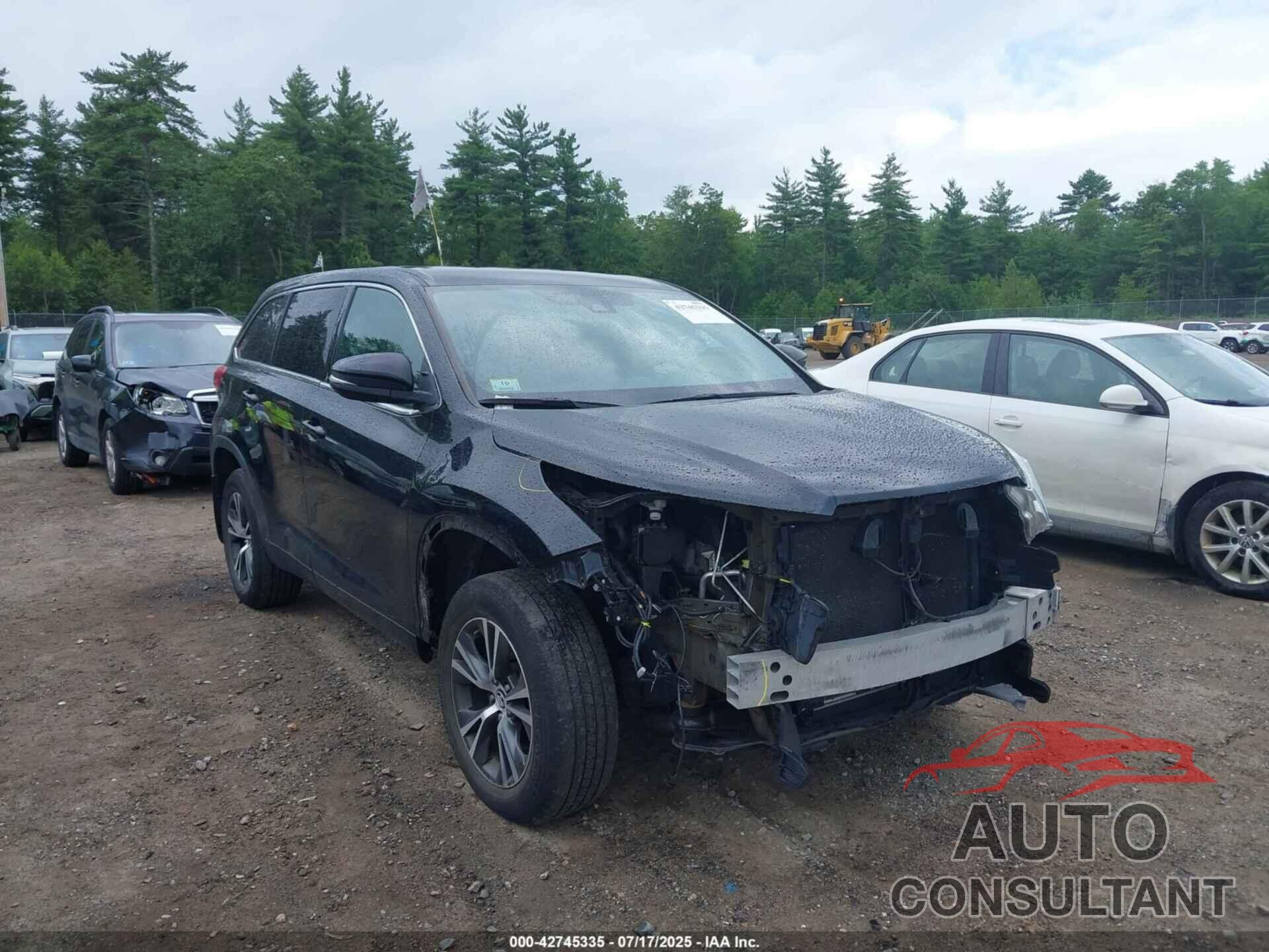 TOYOTA HIGHLANDER 2018 - 5TDBZRFHXJS488260