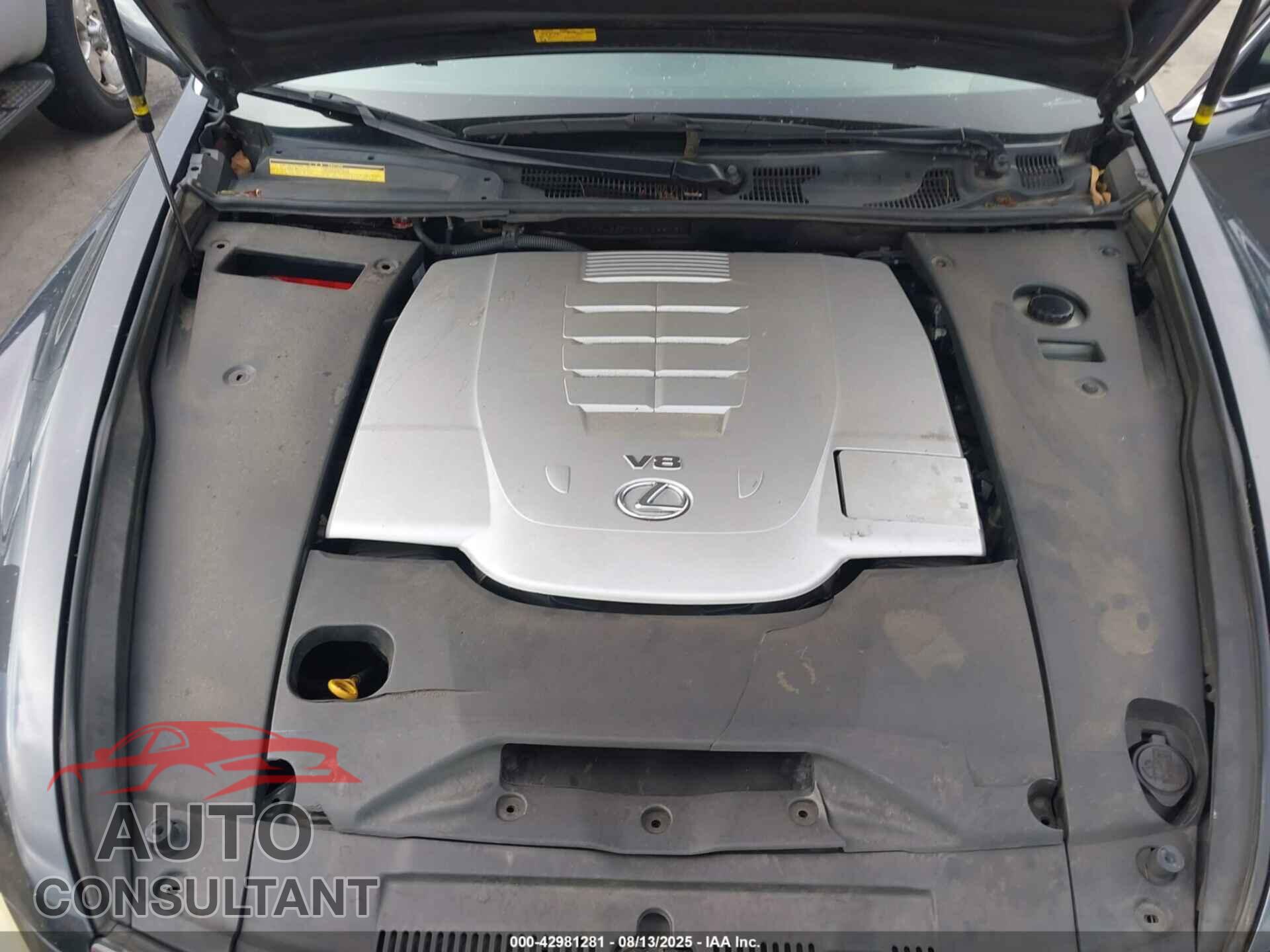 LEXUS LS 460 2011 - JTHBL5EF7B5102278
