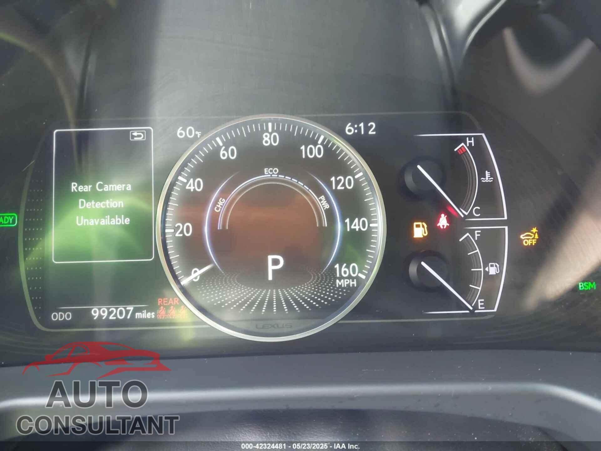 LEXUS ES 300H 2019 - JTHB21B10K2007177