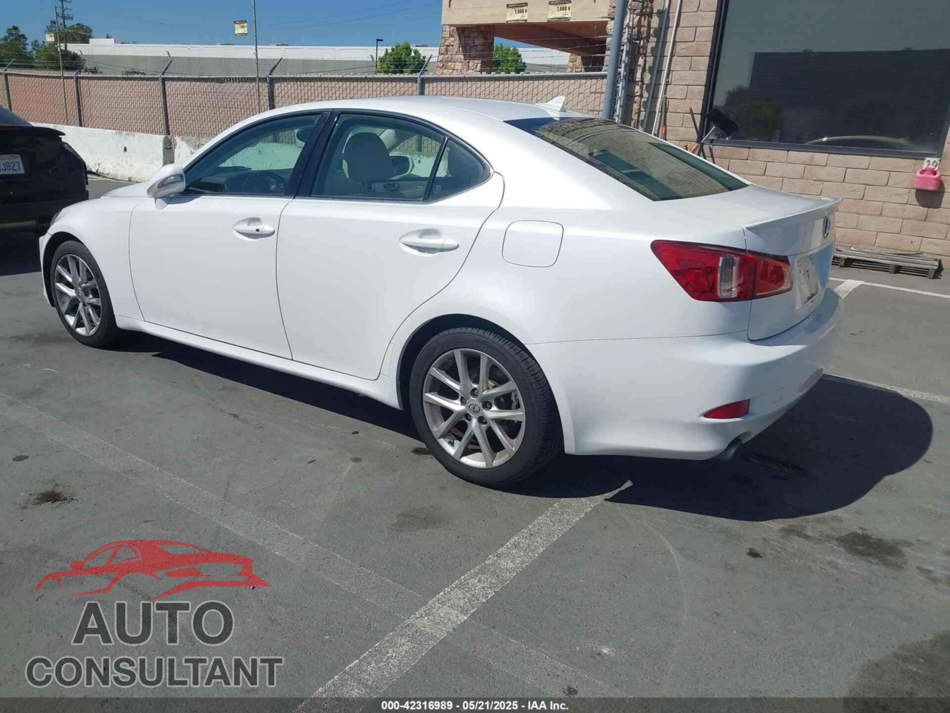 LEXUS IS 250 2011 - JTHBF5C28B5151982