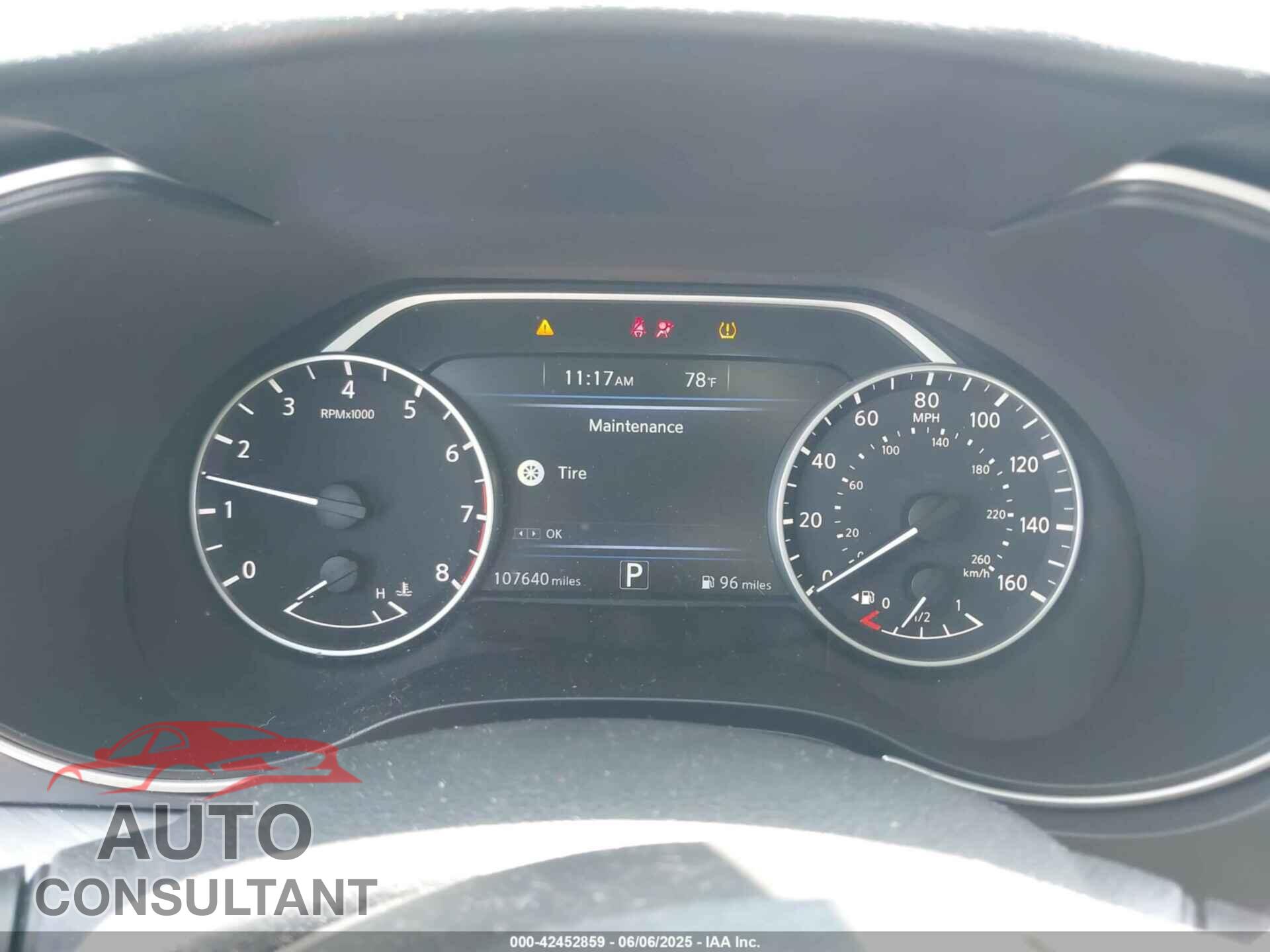 NISSAN MAXIMA 2017 - 1N4AA6AP1HC409561