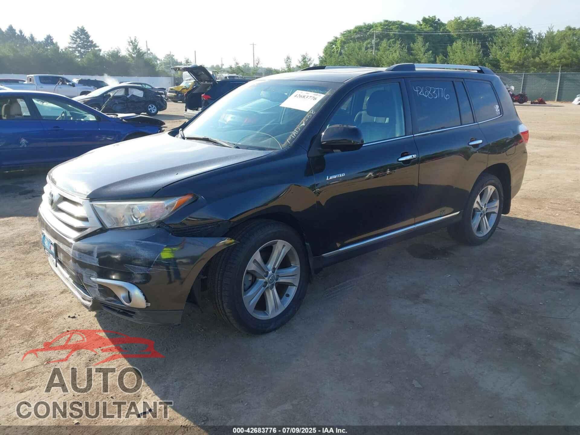 TOYOTA HIGHLANDER 2012 - 5TDDK3EH9CS151920