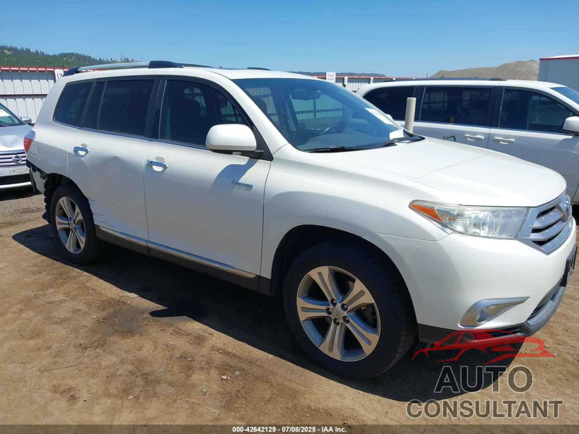 TOYOTA HIGHLANDER 2013 - 5TDDK3EH3DS245373