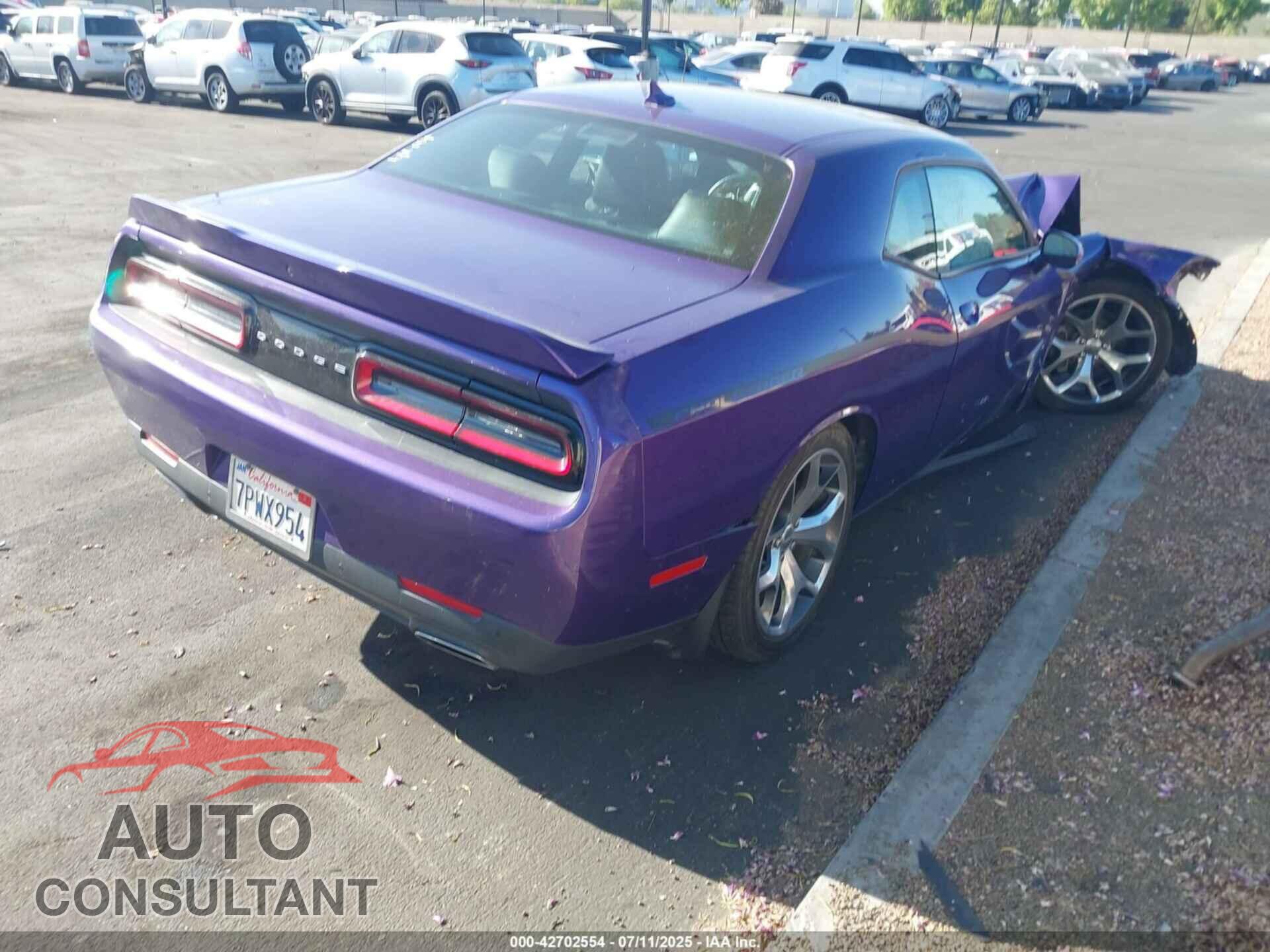 DODGE CHALLENGER 2016 - 2C3CDZAGXGH143095