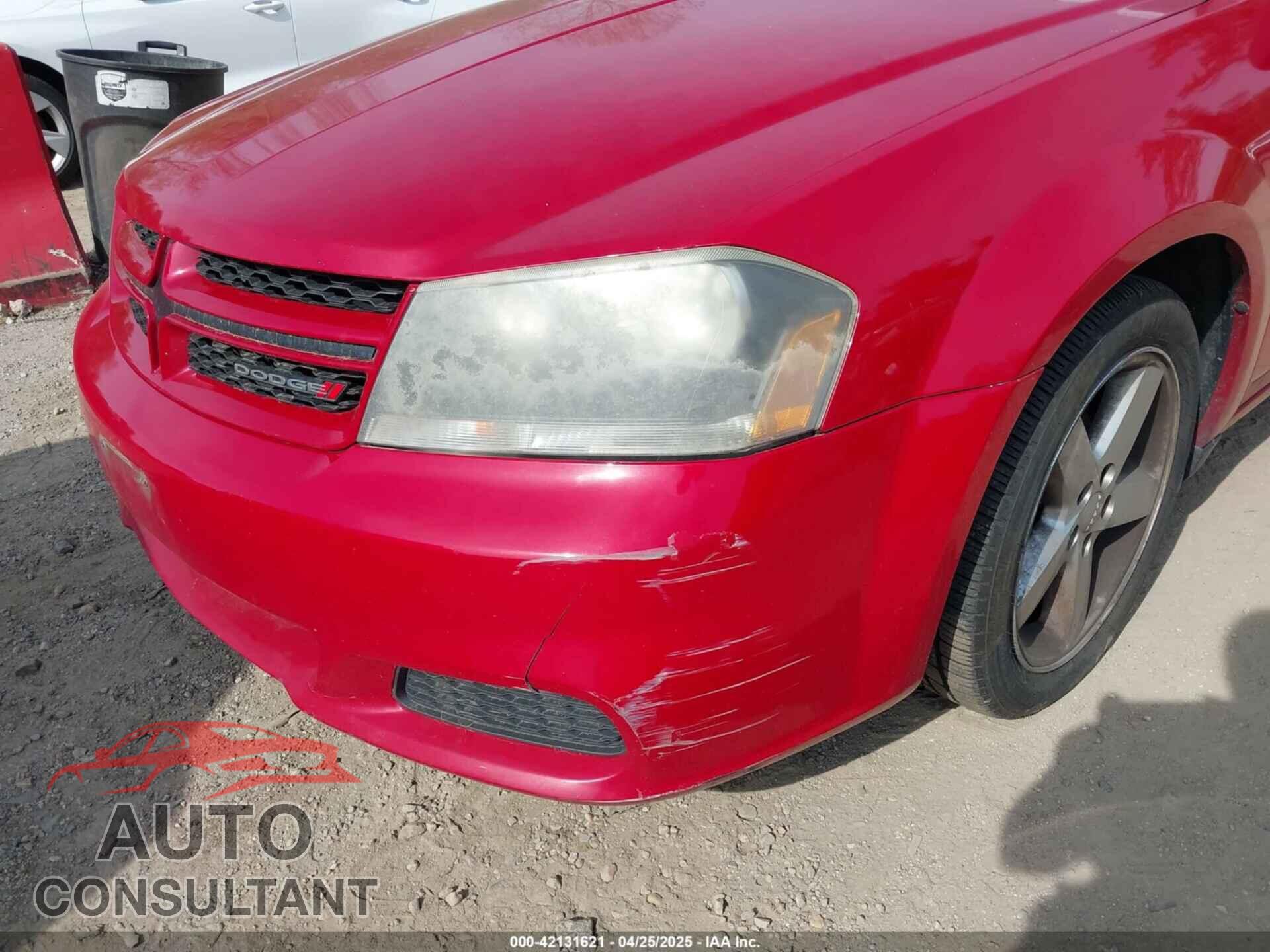 DODGE AVENGER 2013 - 1C3CDZAG9DN769286