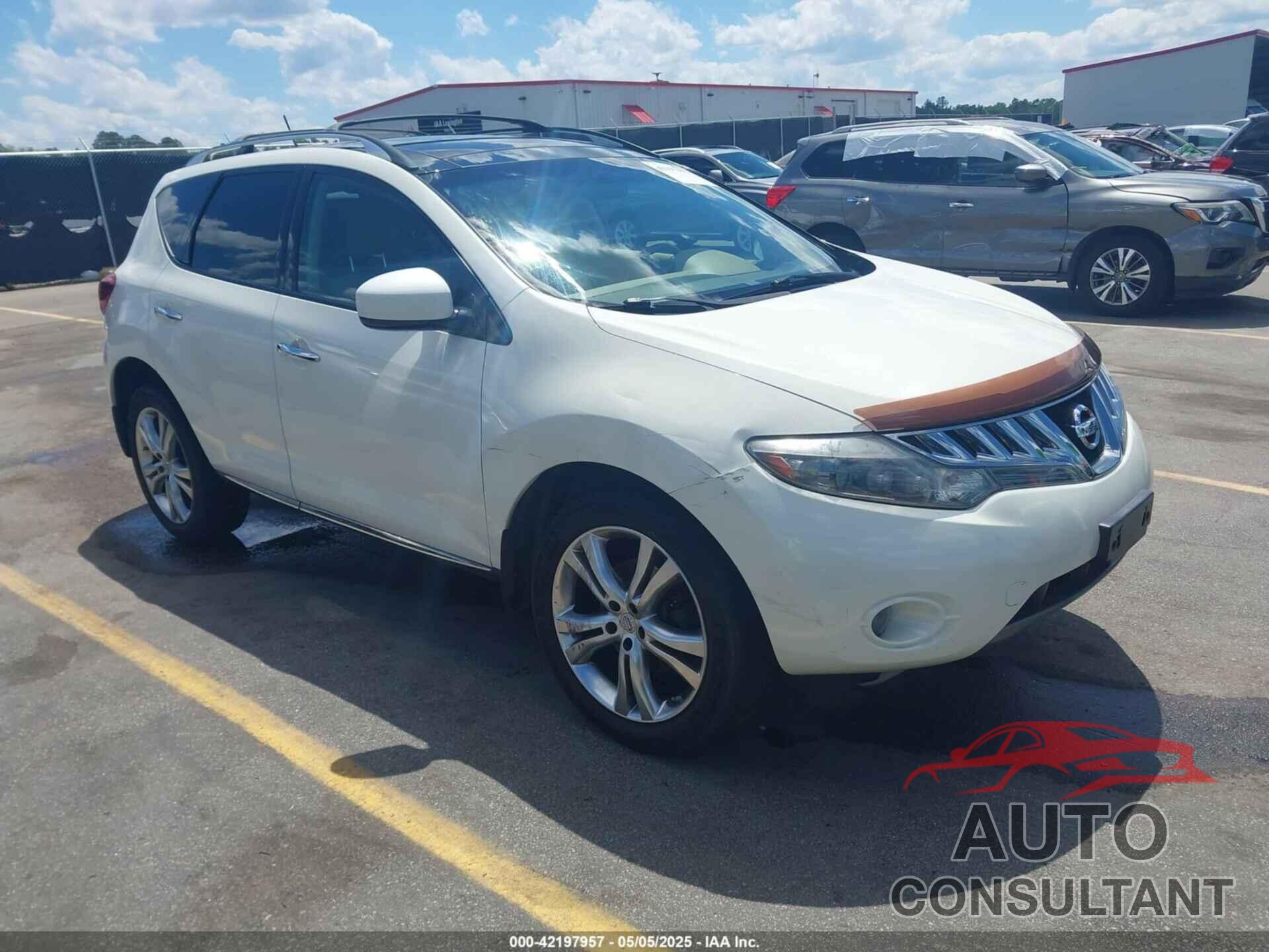 NISSAN MURANO 2010 - JN8AZ1MWXAW107879