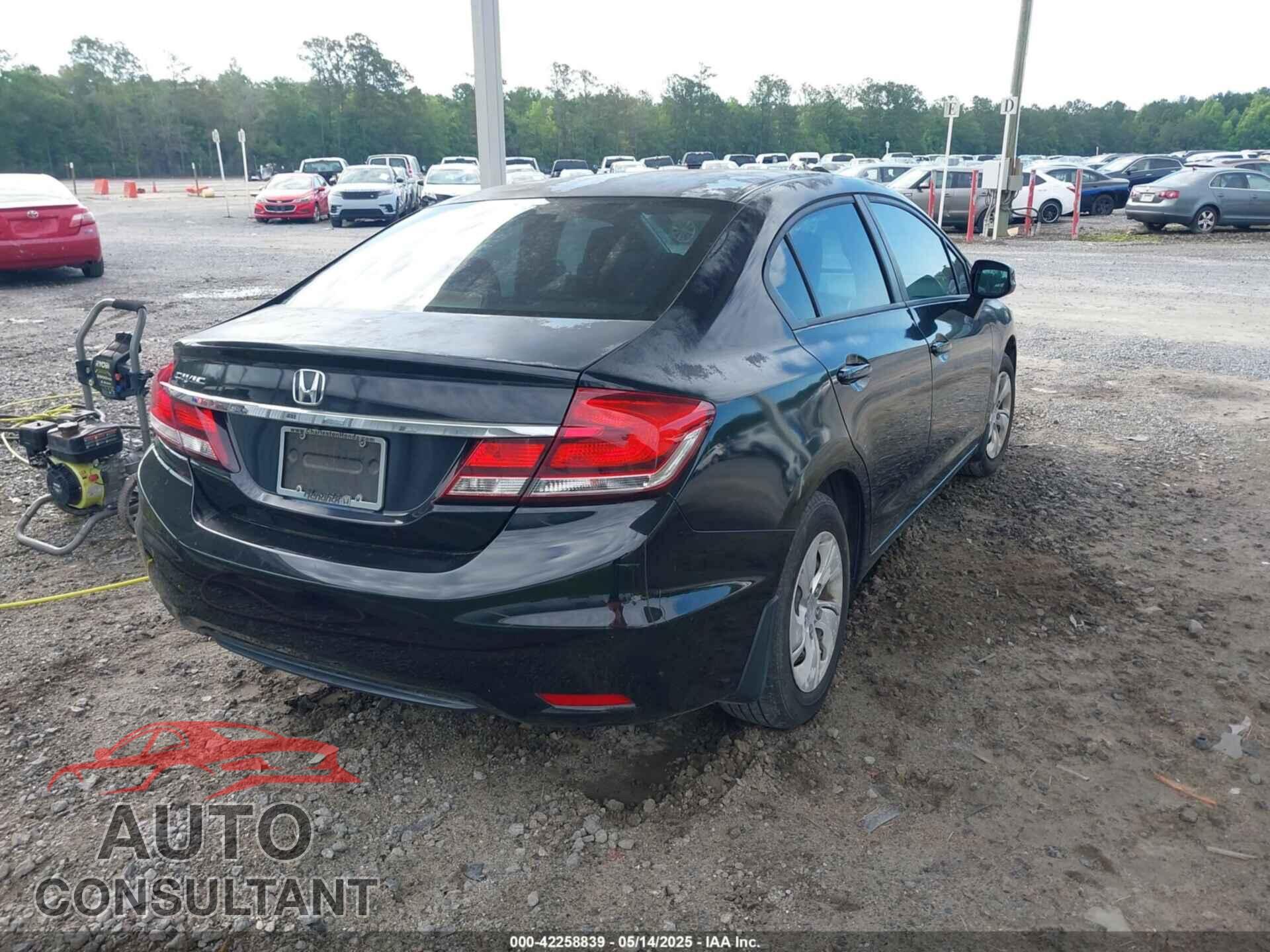 HONDA CIVIC 2013 - 2HGFB2F5XDH526402