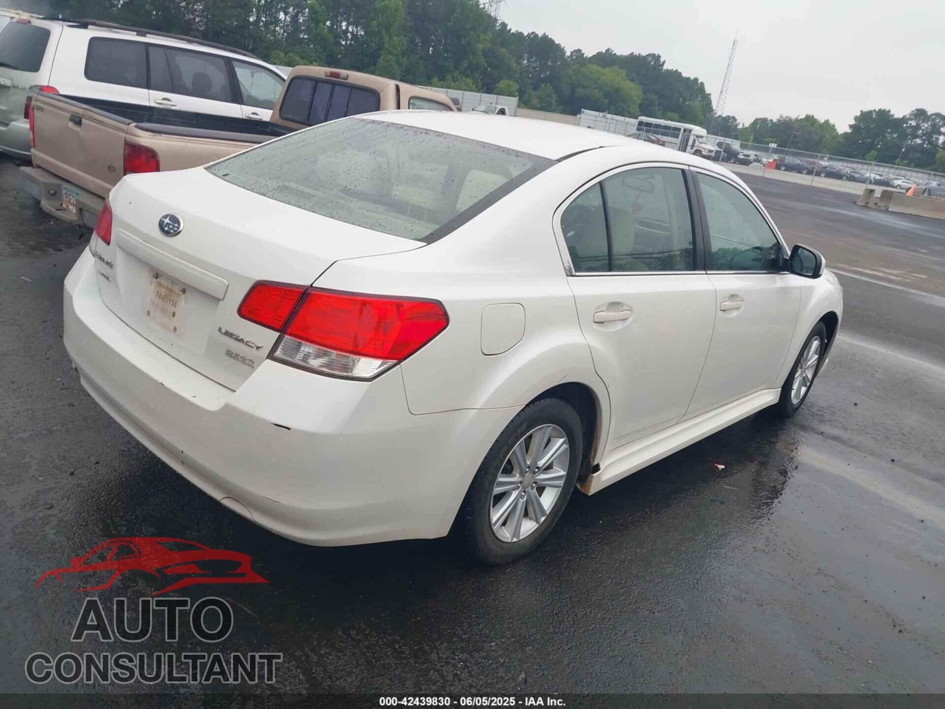 SUBARU LEGACY 2012 - 4S3BMBB63C3025018