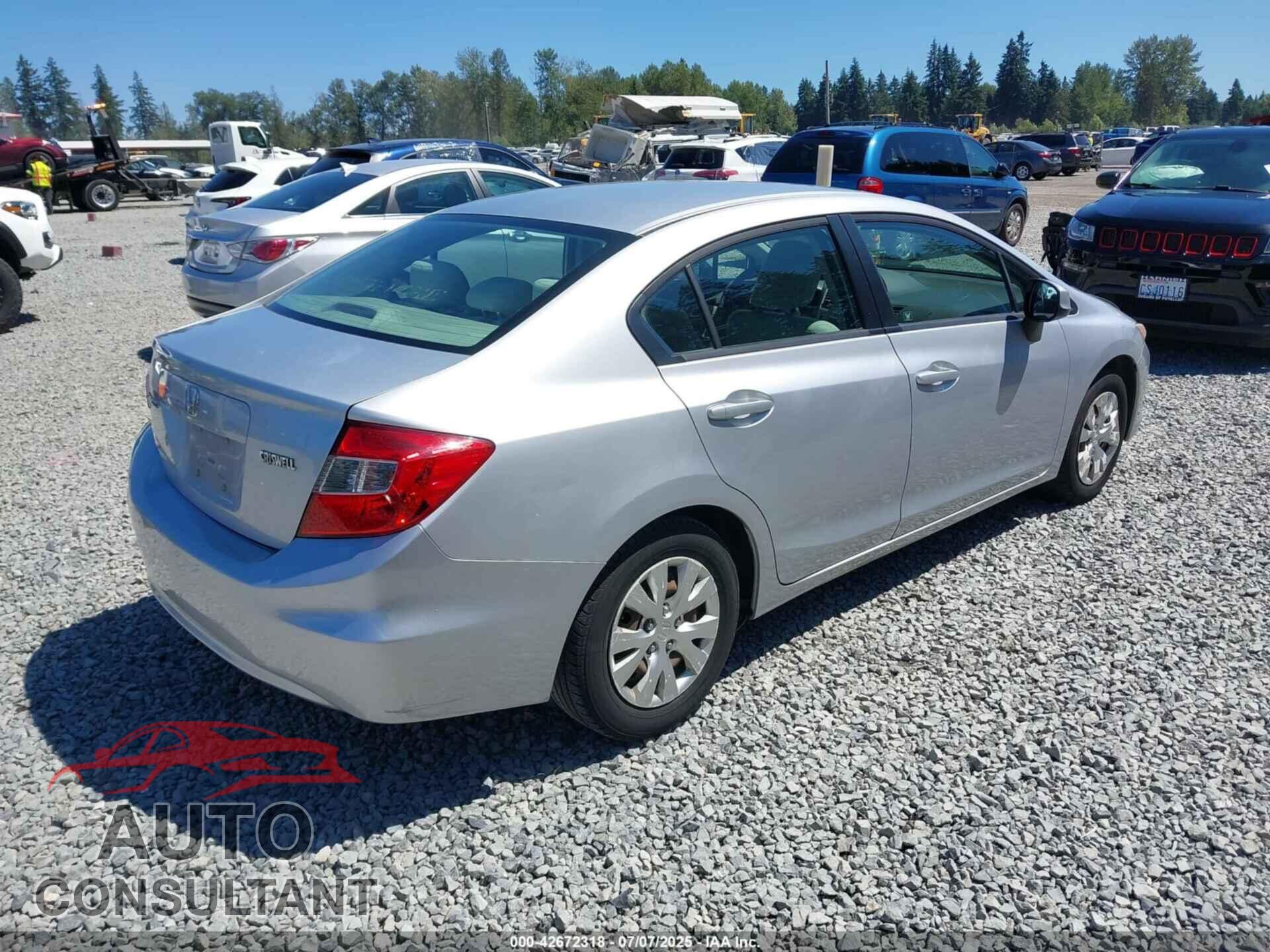 HONDA CIVIC 2012 - 2HGFB2E53CH507108