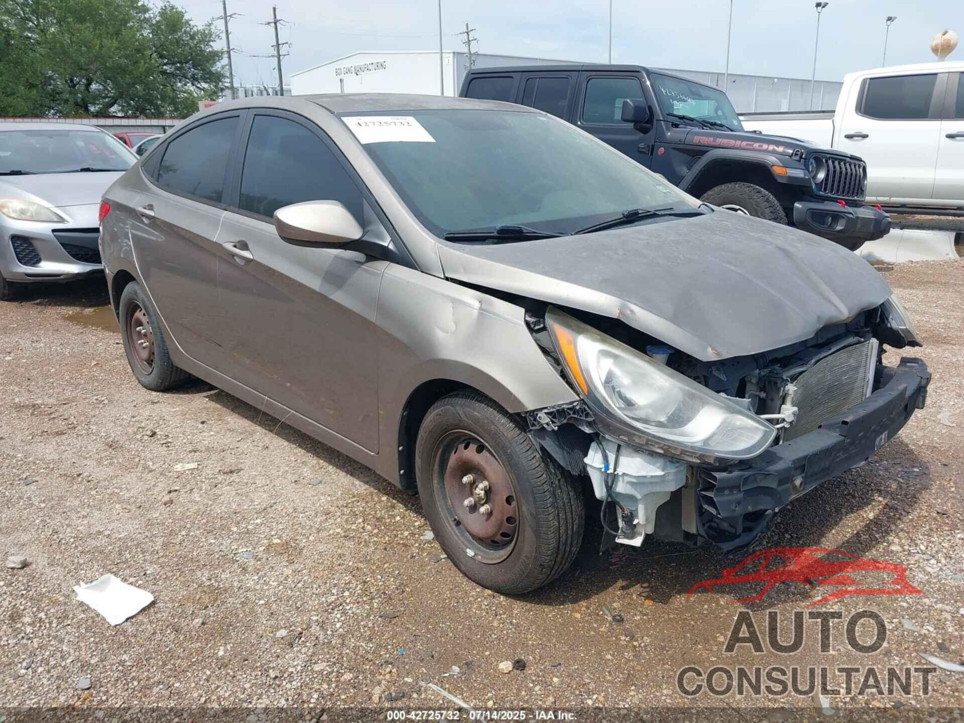 HYUNDAI ACCENT 2013 - KMHCT4AE3DU502257