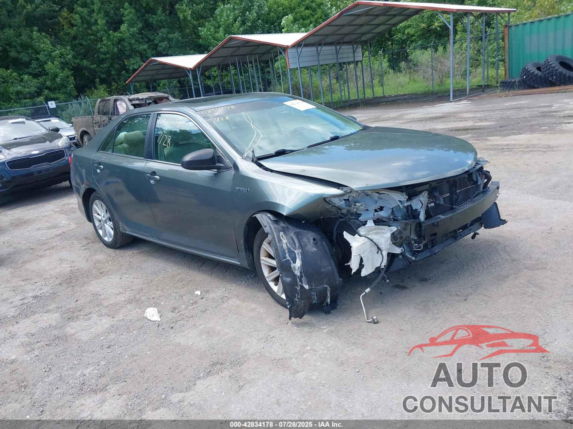 TOYOTA CAMRY HYBRID 2012 - 4T1BD1FKXCU060405