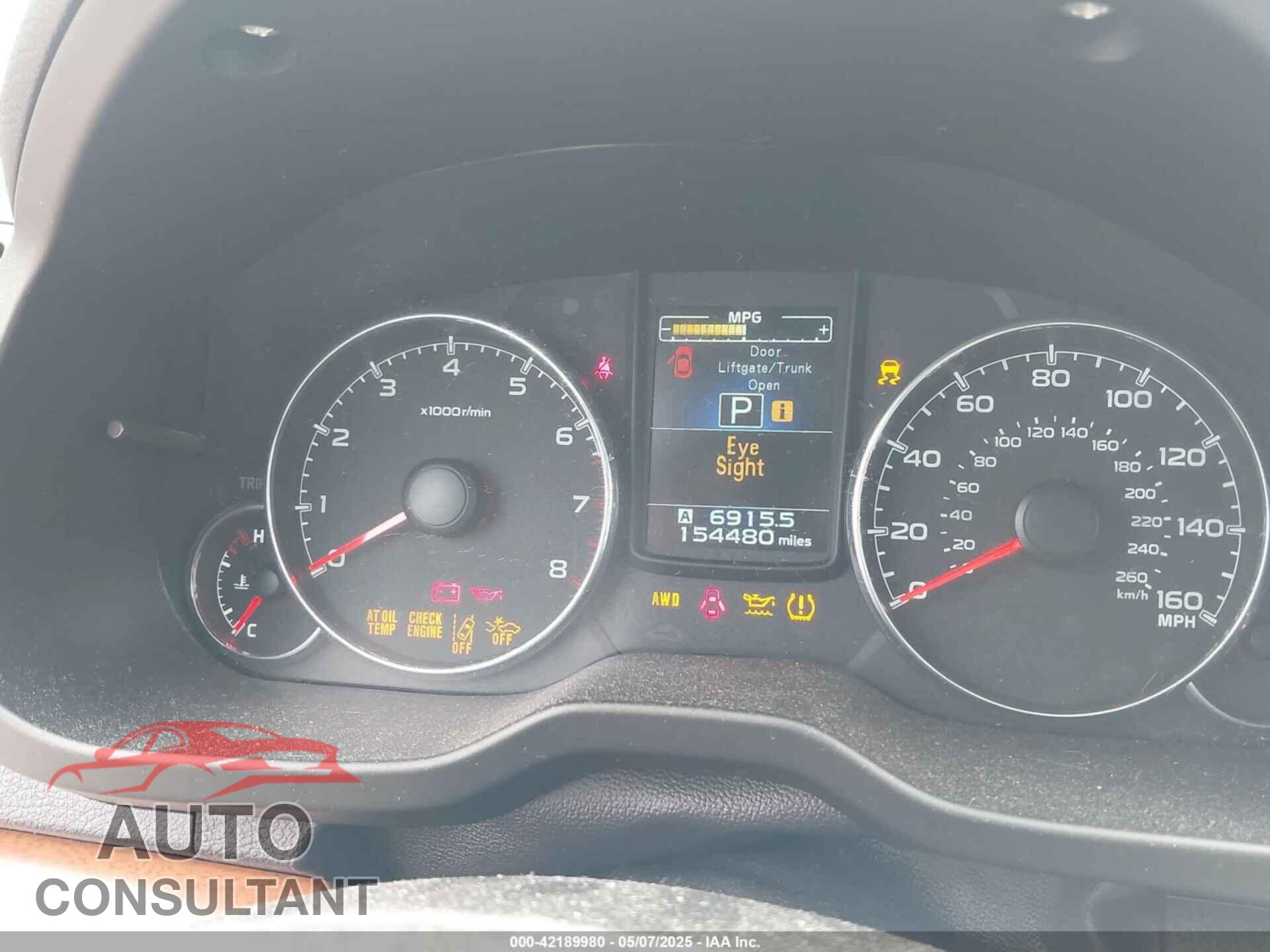 SUBARU OUTBACK 2013 - 4S4BRDPC3D2248111