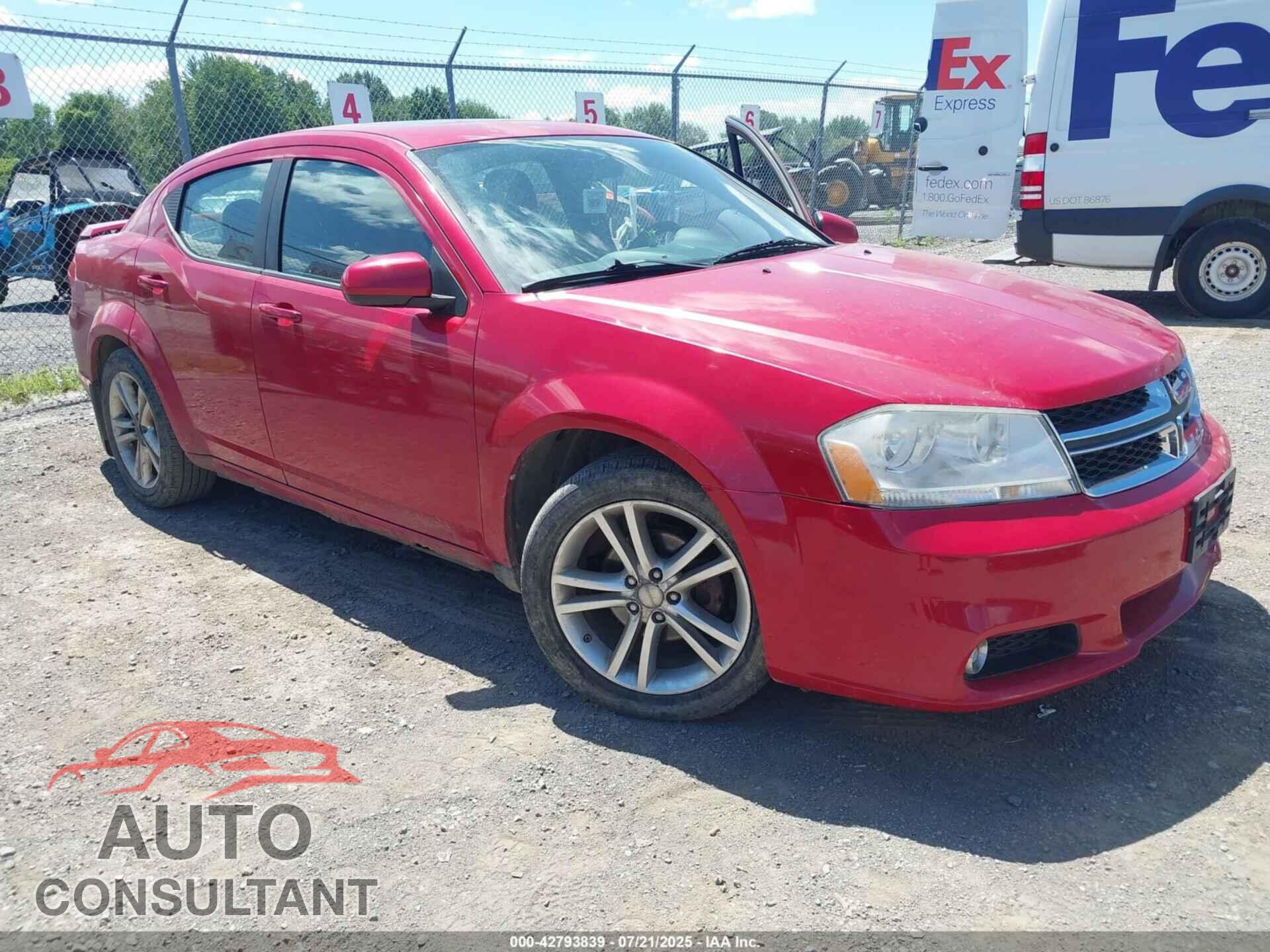 DODGE AVENGER 2011 - 1B3BD1FG0BN595981