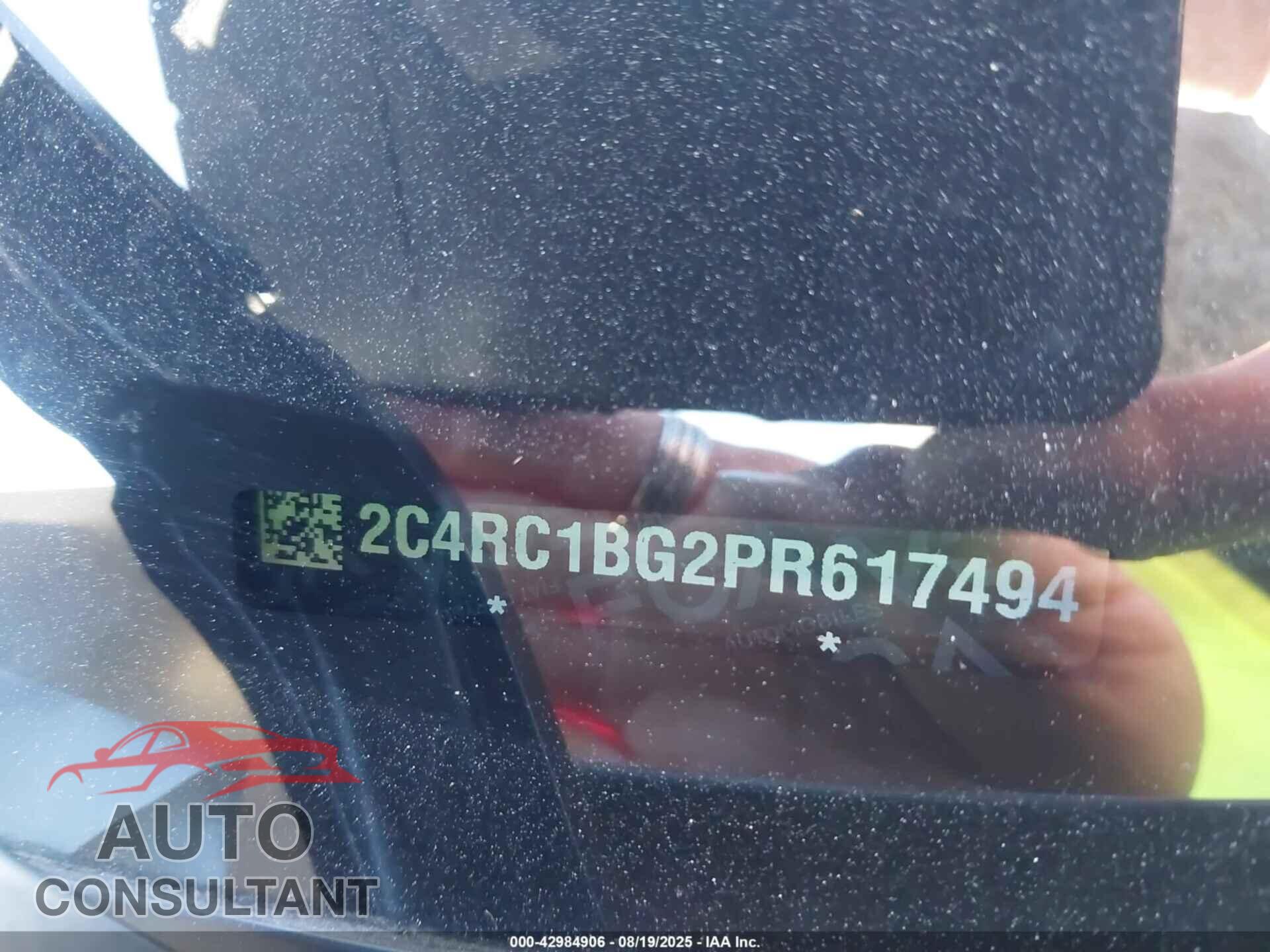 CHRYSLER PACIFICA 2023 - 2C4RC1BG2PR617494