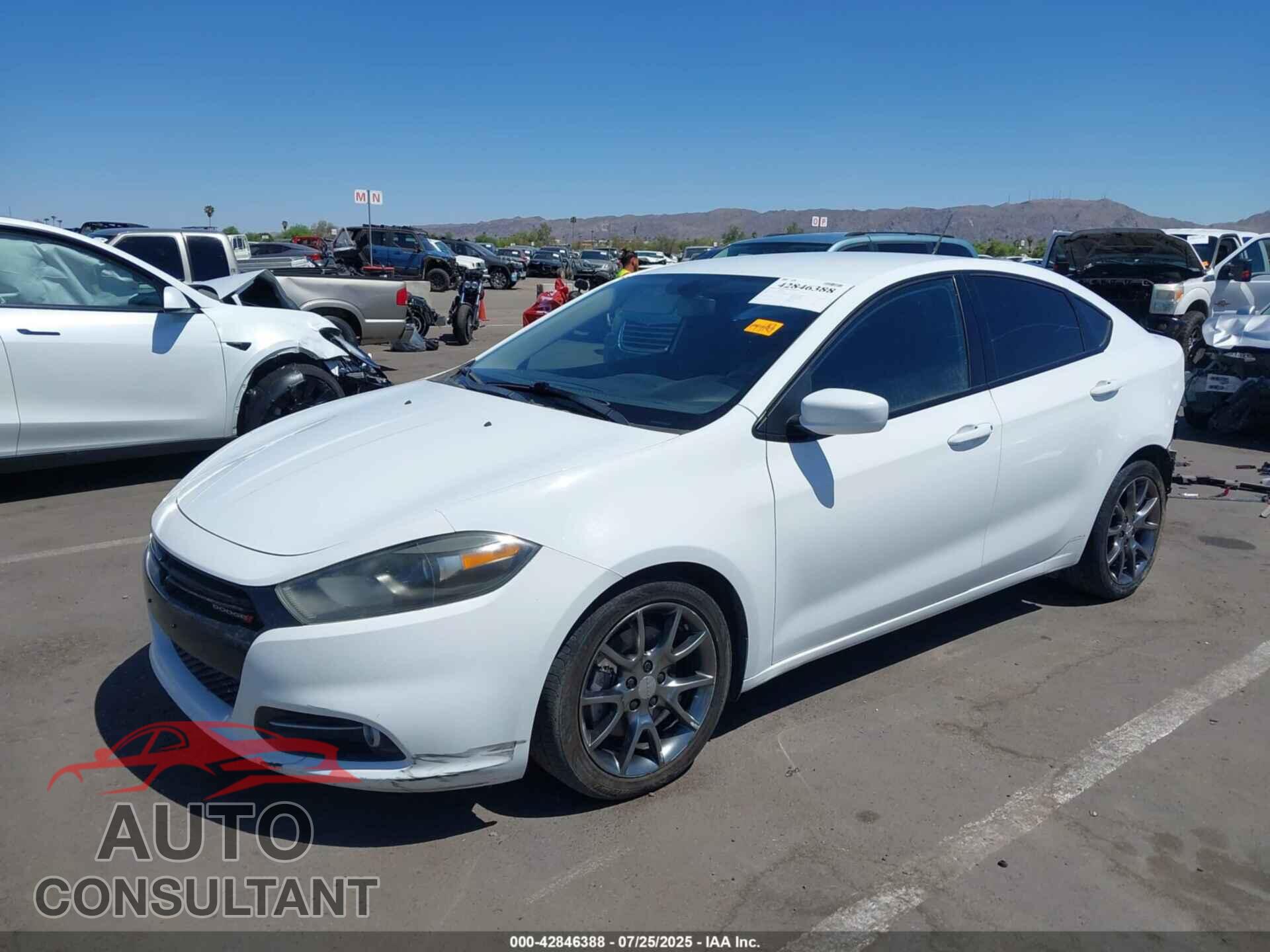 DODGE DART 2013 - 1C3CDFBA3DD345522