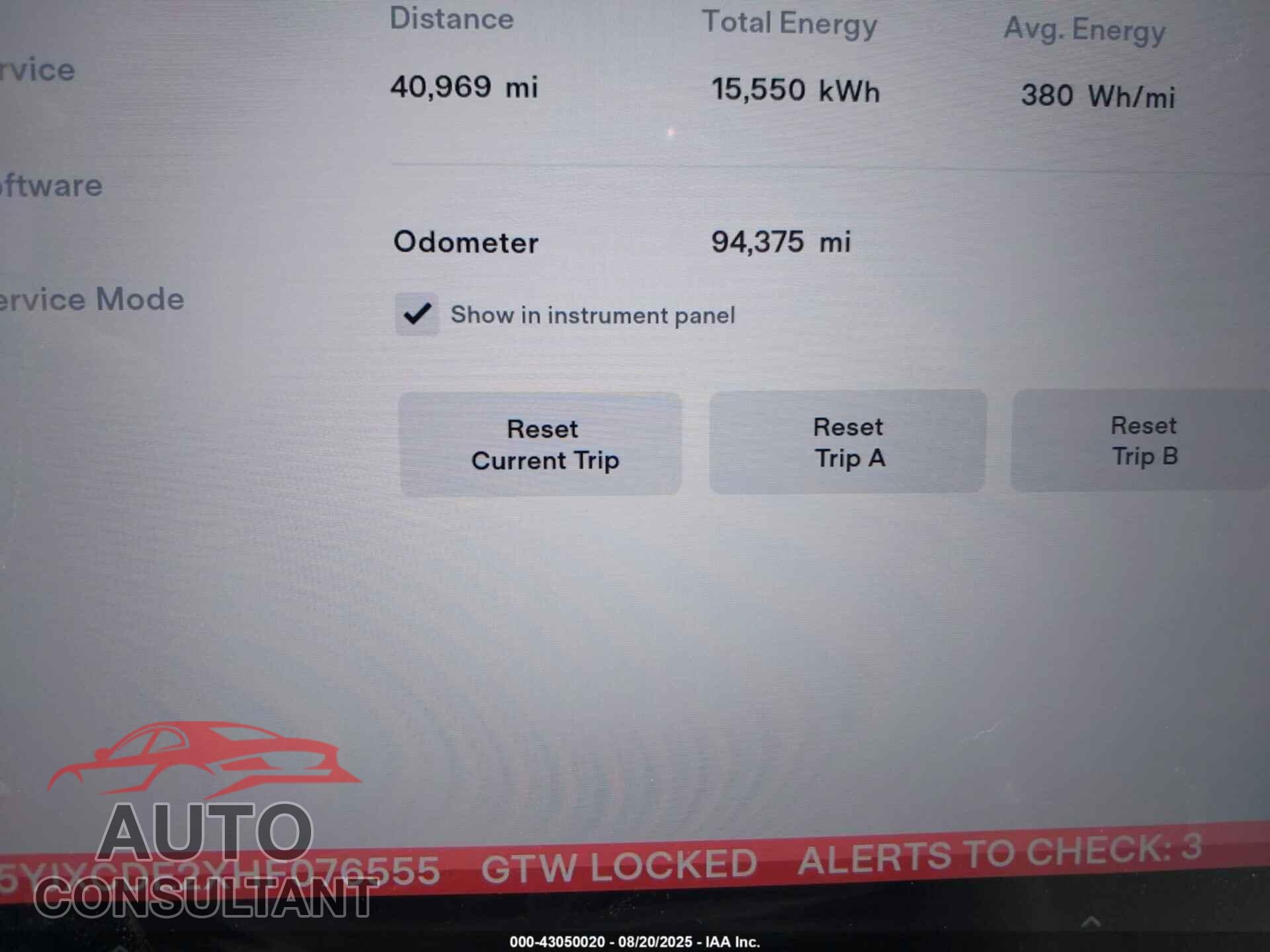 TESLA MODEL X 2017 - 5YJXCDE2XHF076555