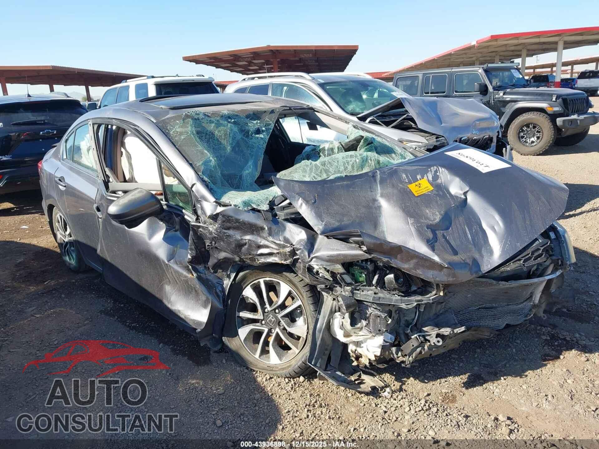 HONDA CIVIC 2014 - 19XFB2F86EE053622