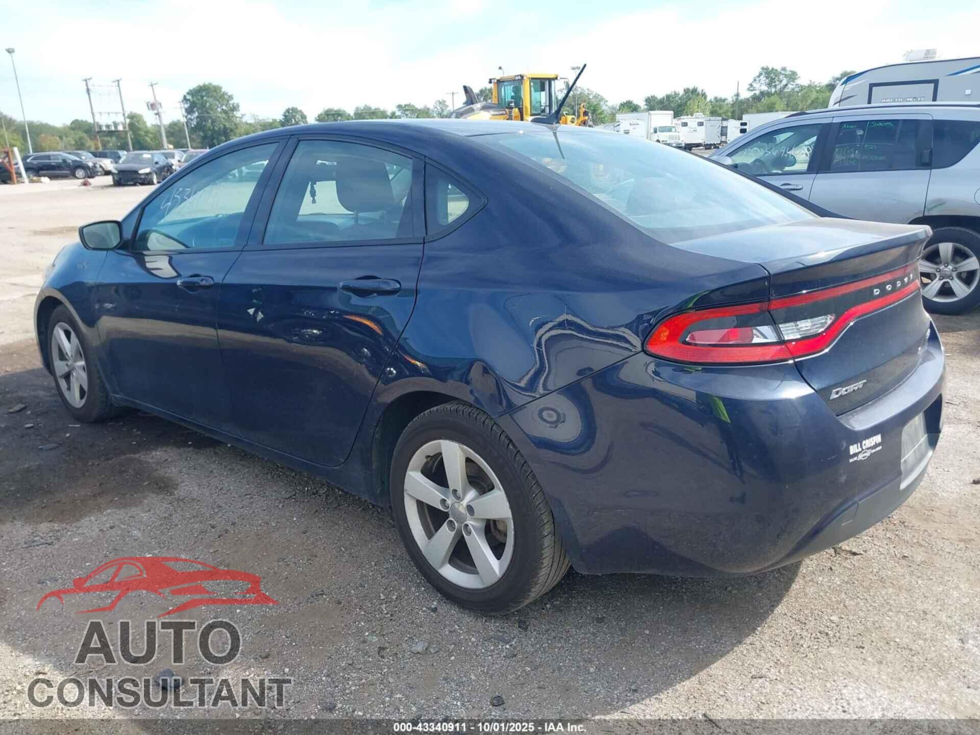 DODGE DART 2015 - 1C3CDFBB2FD101730