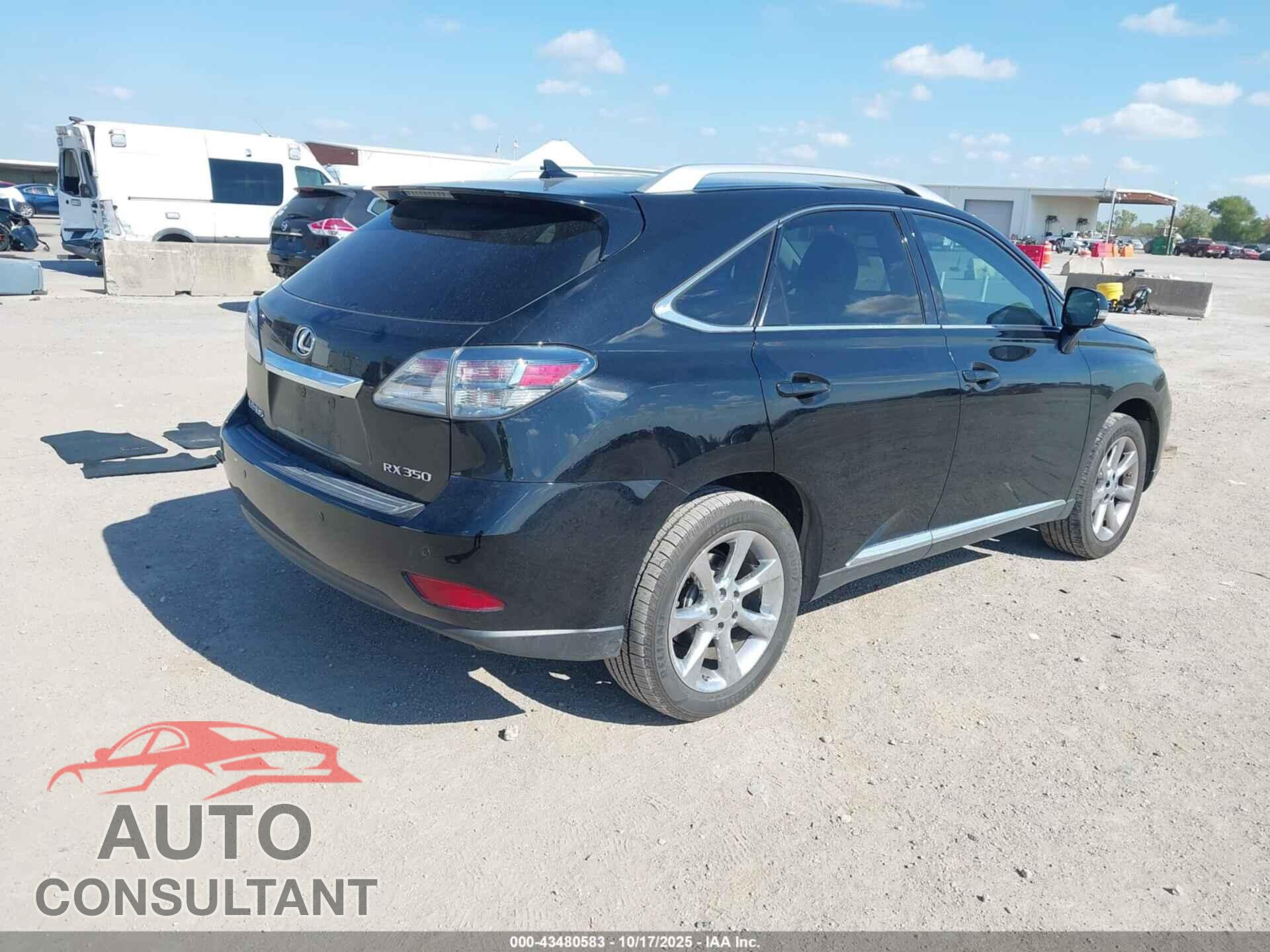 LEXUS RX 350 2010 - 2T2ZK1BA5AC035651