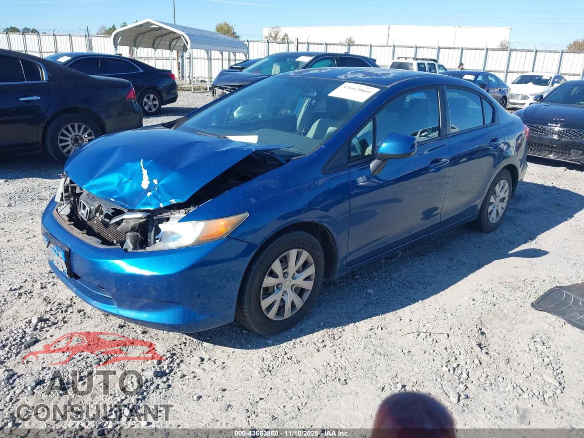HONDA CIVIC 2012 - 2HGFB2F51CH581528
