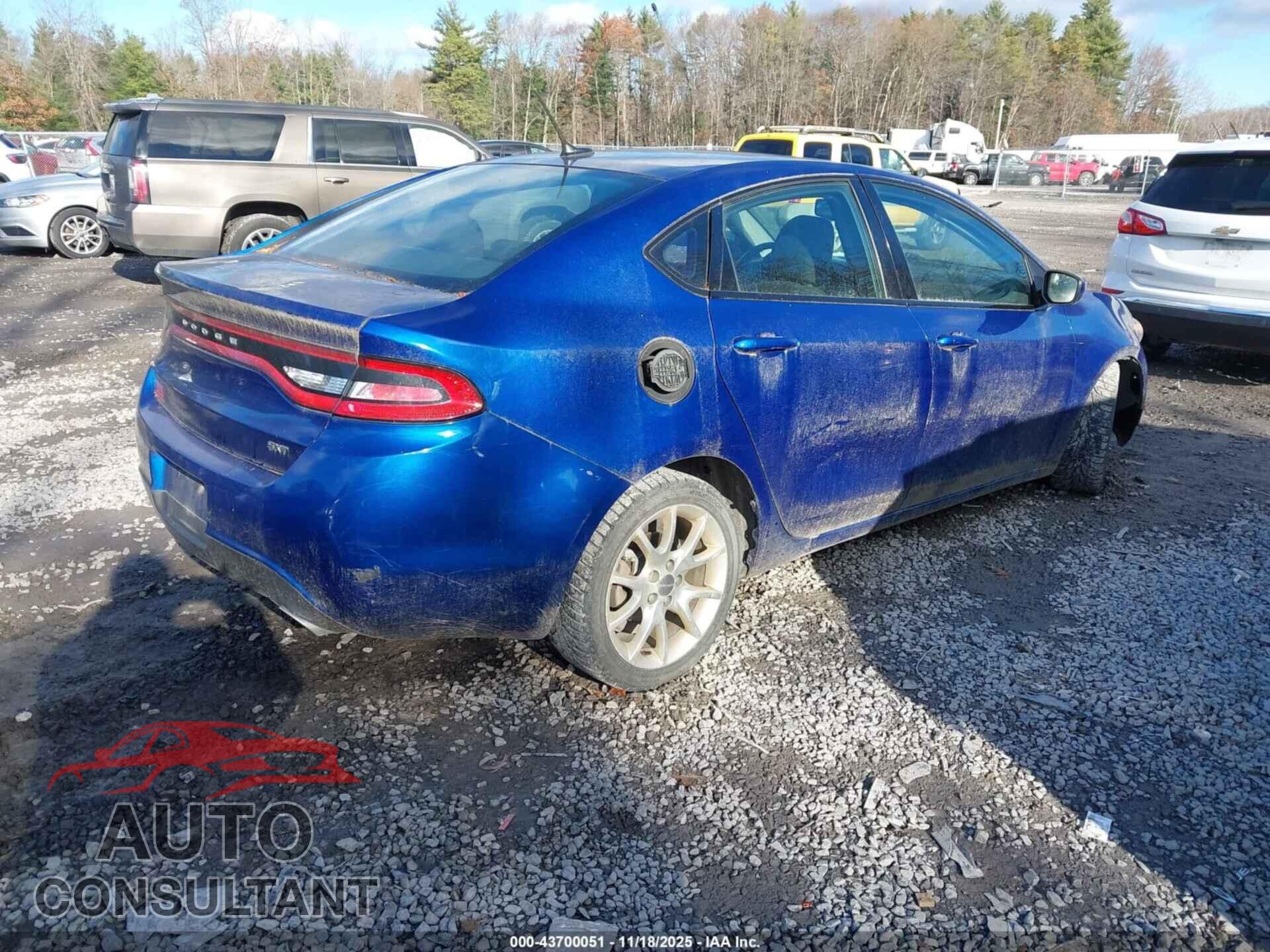 DODGE DART 2013 - 1C3CDFBA7DD337648