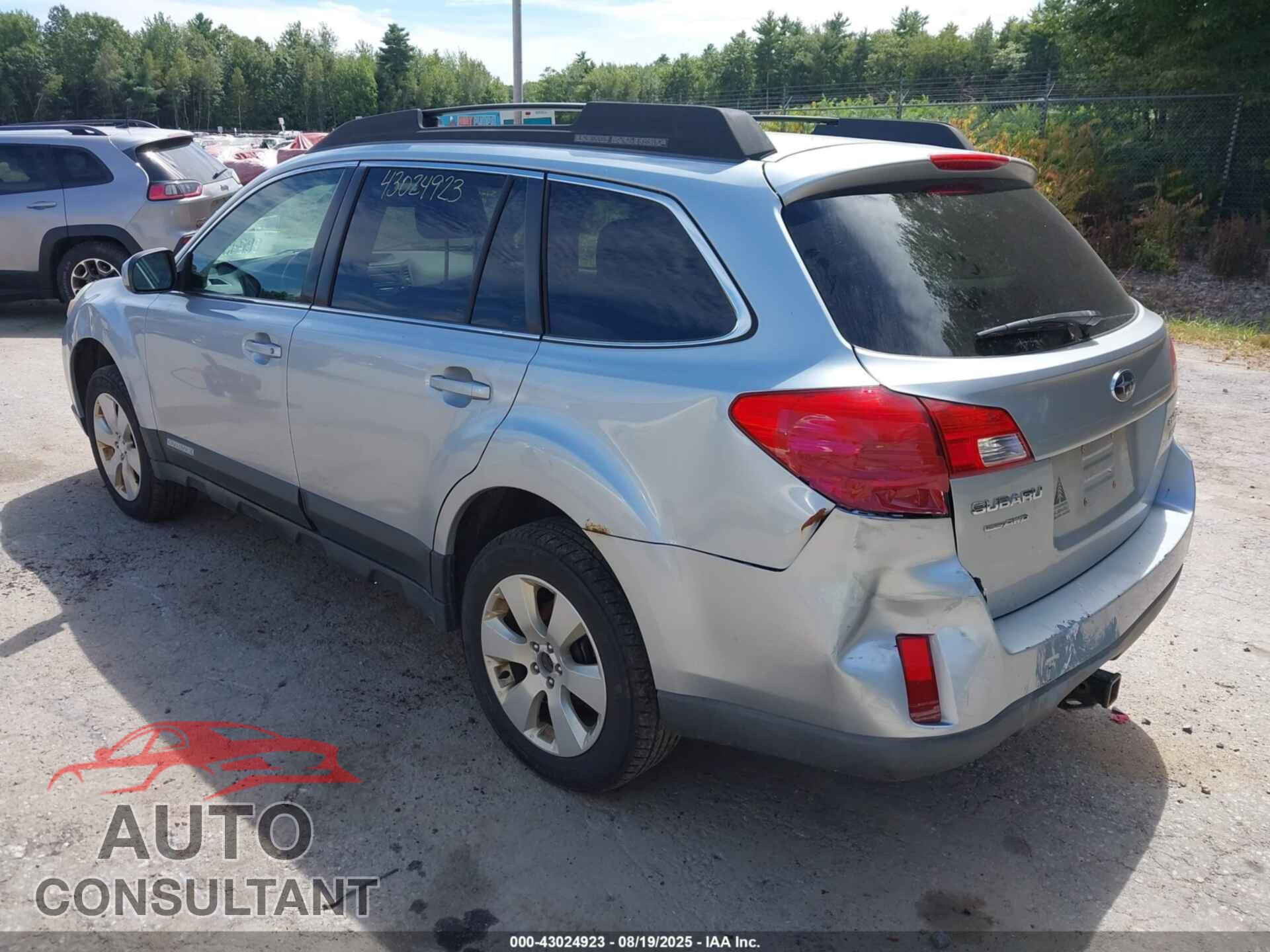 SUBARU OUTBACK 2012 - 4S4BRBBC9C1294297