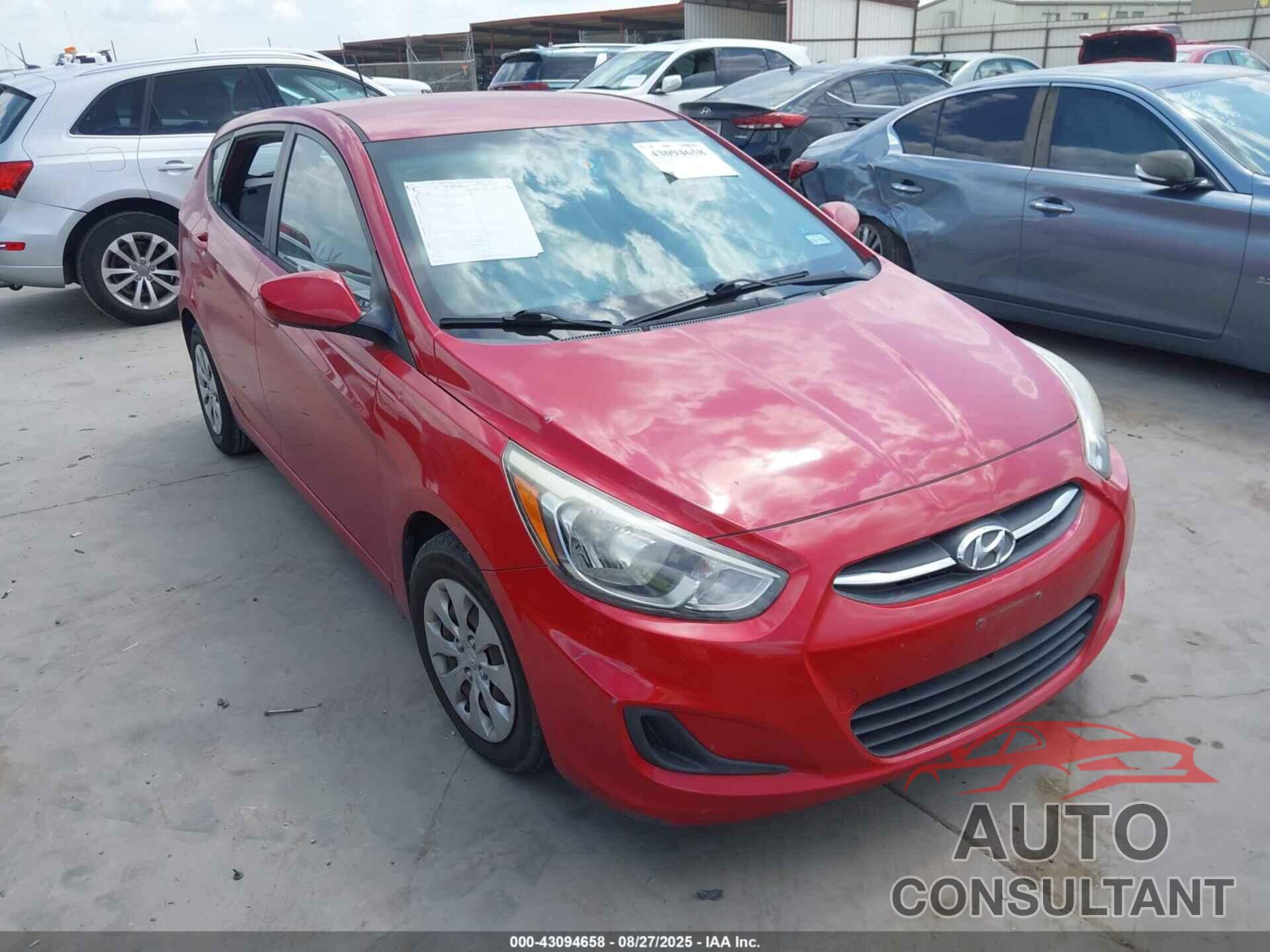 HYUNDAI ACCENT 2016 - KMHCT5AE6GU251230