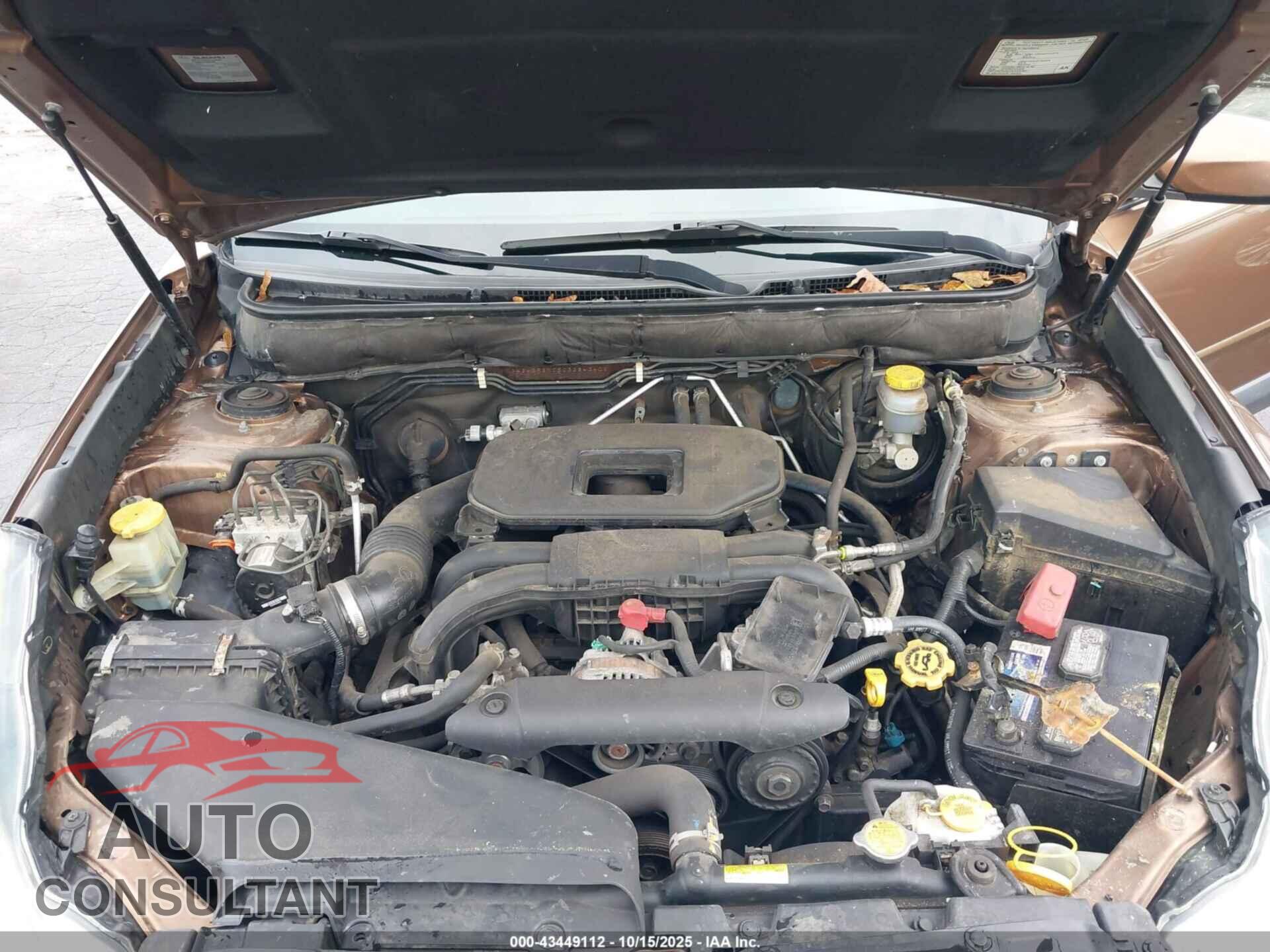 SUBARU OUTBACK 2012 - 4S4BRBKC5C3284340
