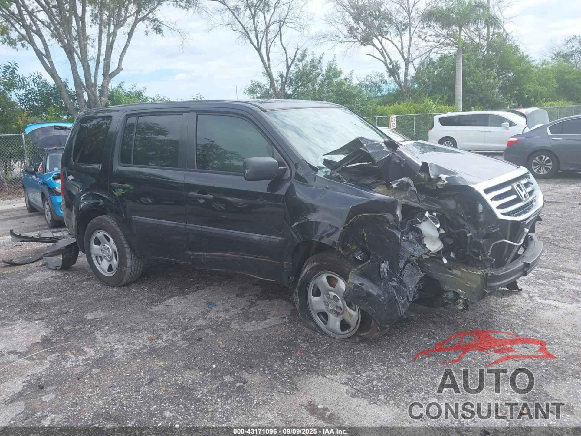 HONDA PILOT 2015 - 5FNYF3H22FB023573