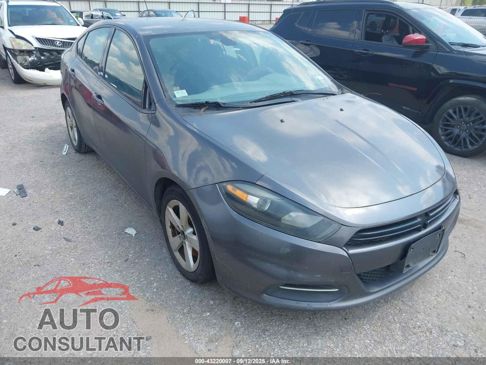 DODGE DART 2015 - 1C3CDFBB2FD308960