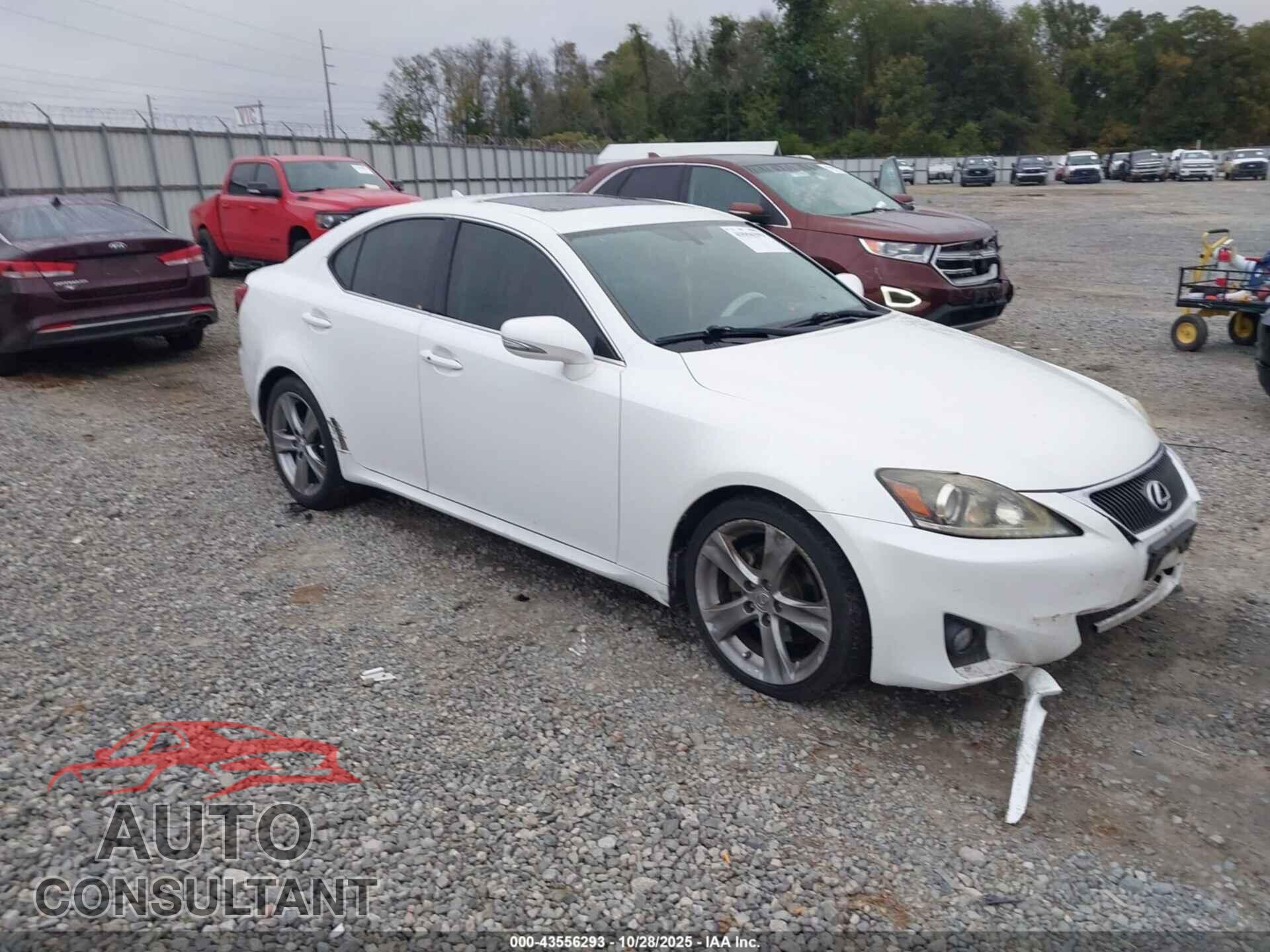 LEXUS IS 250 2012 - JTHBF5C25C5162729