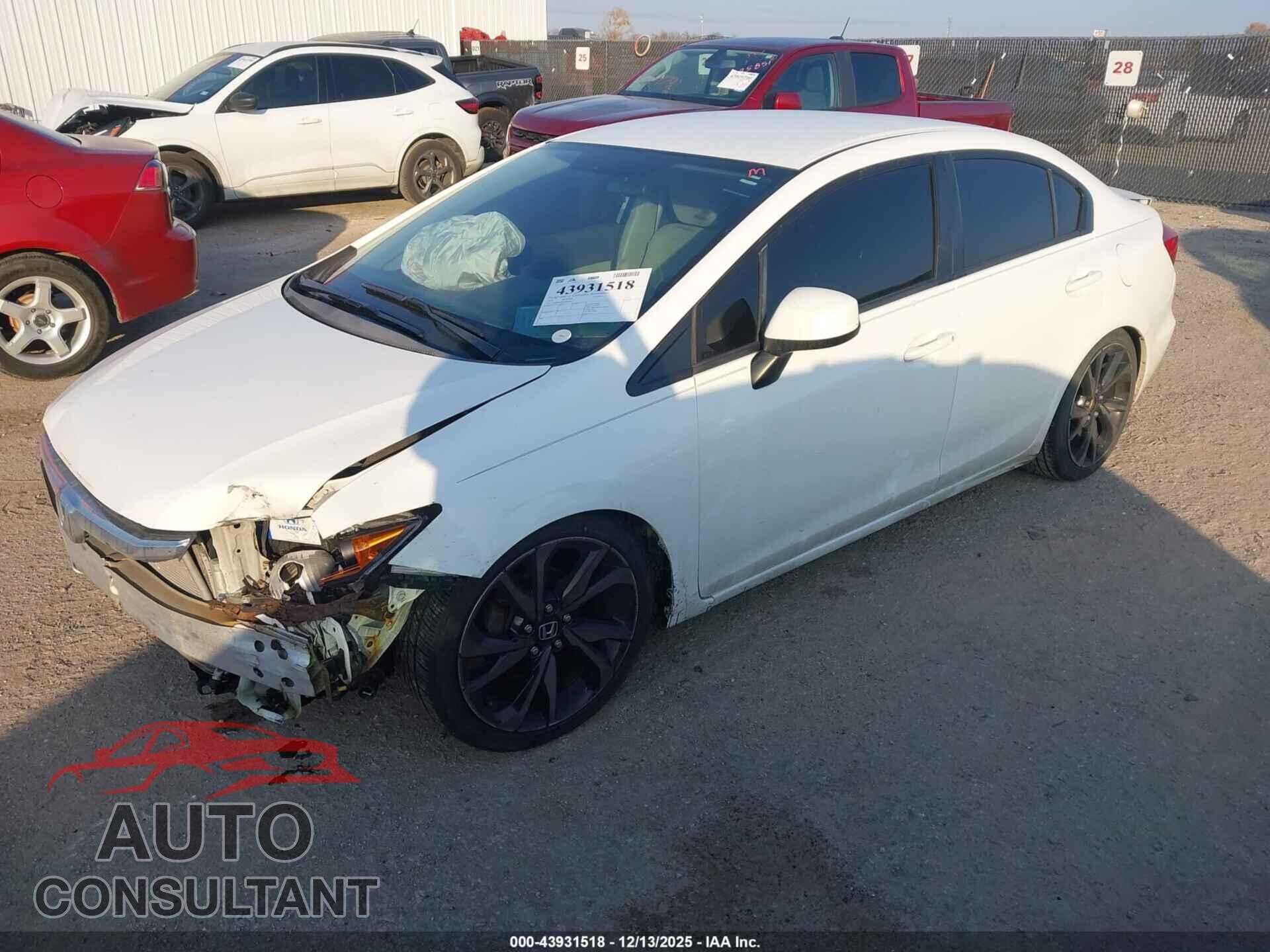 HONDA CIVIC 2012 - 19XFB2F53CE044010